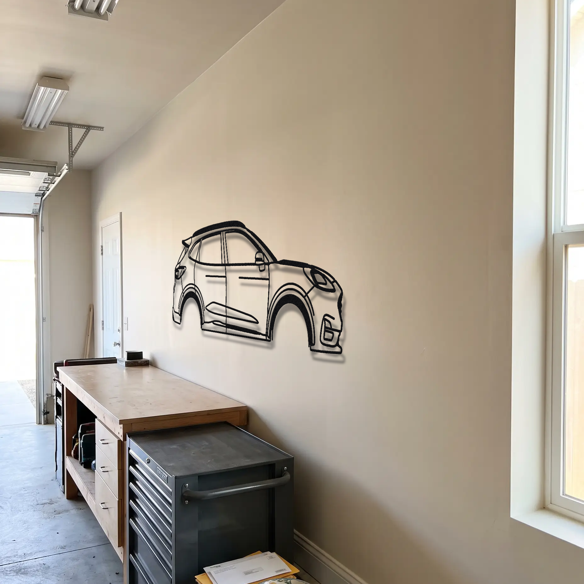 2020- Ford Puma ST metal wall art room scene