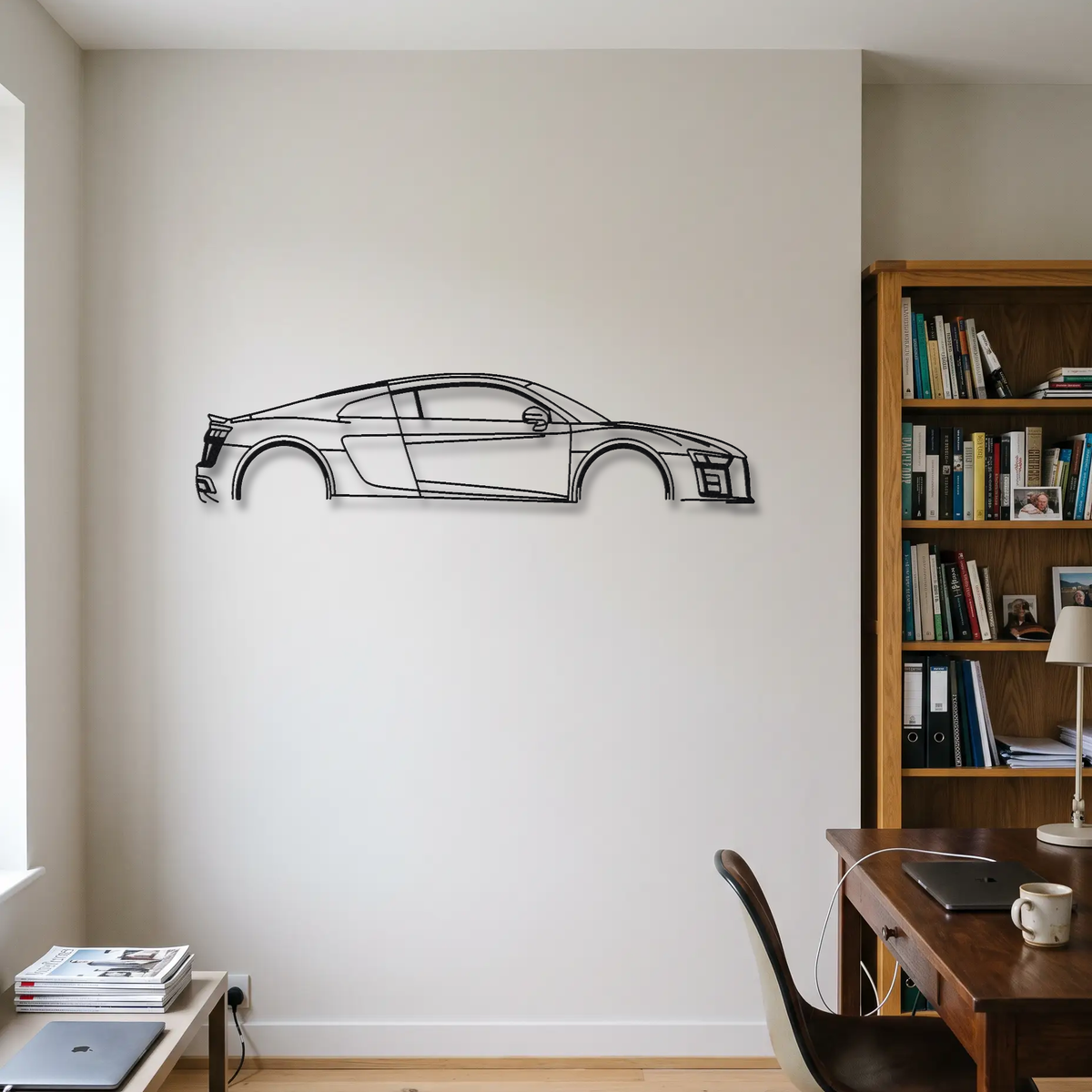 Audi R8 V10 Plus Gen 2 Type 4S metal wall art room scene
