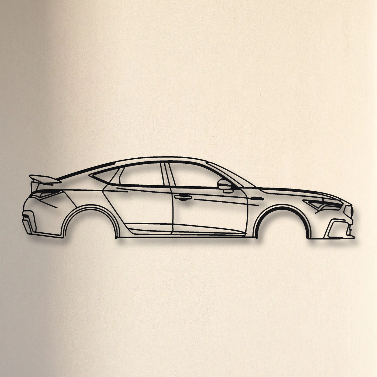 Acura Integra Type S DE5 floating mount drop-shadow detail