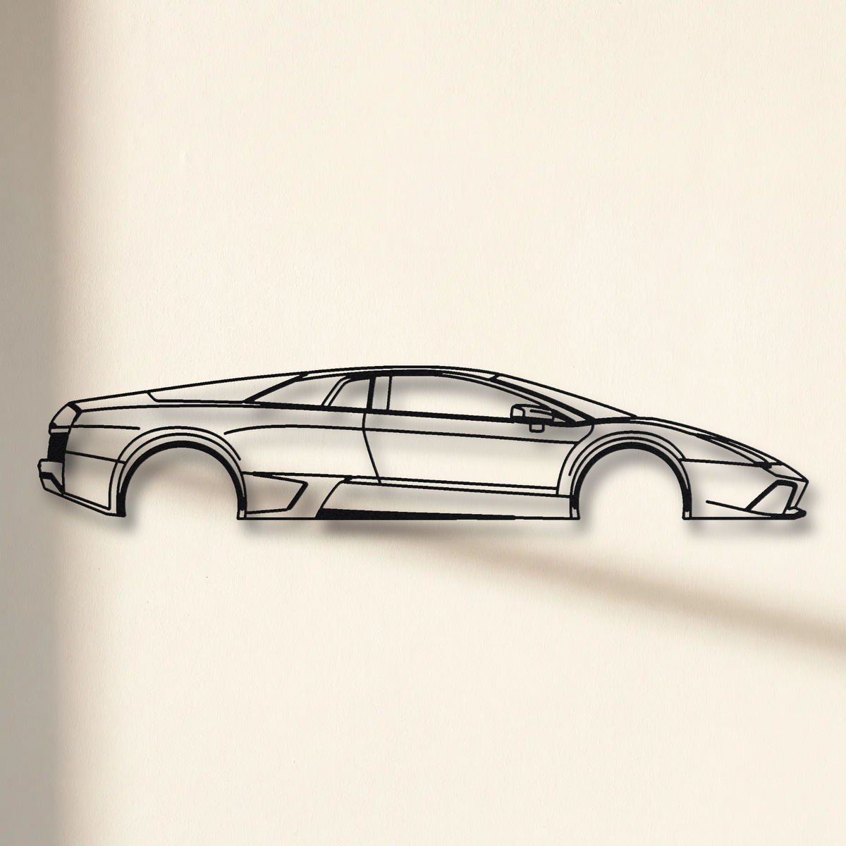 Lamborghini Murciélago LP640 floating mount drop-shadow detail