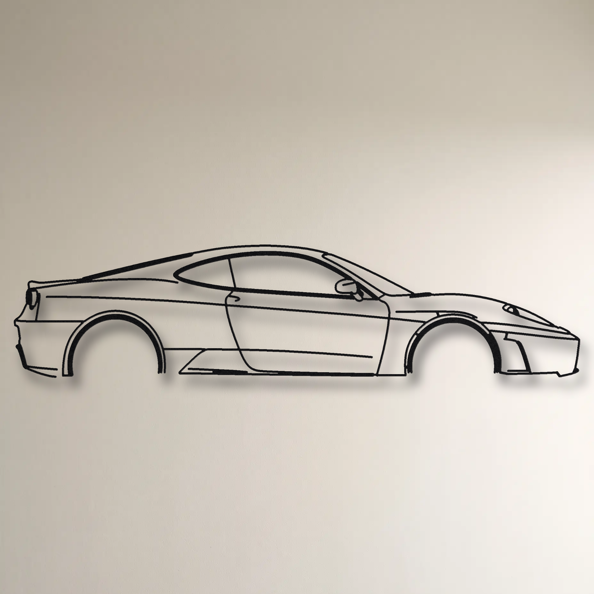 Ferrari F430 floating mount drop-shadow detail