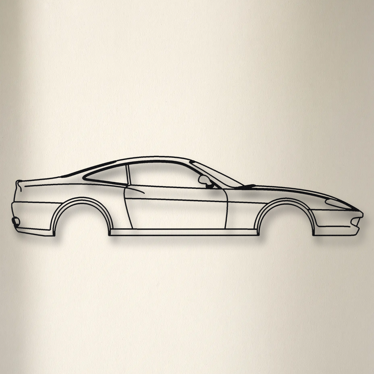 Ferrari 550 Maranello floating mount drop-shadow detail
