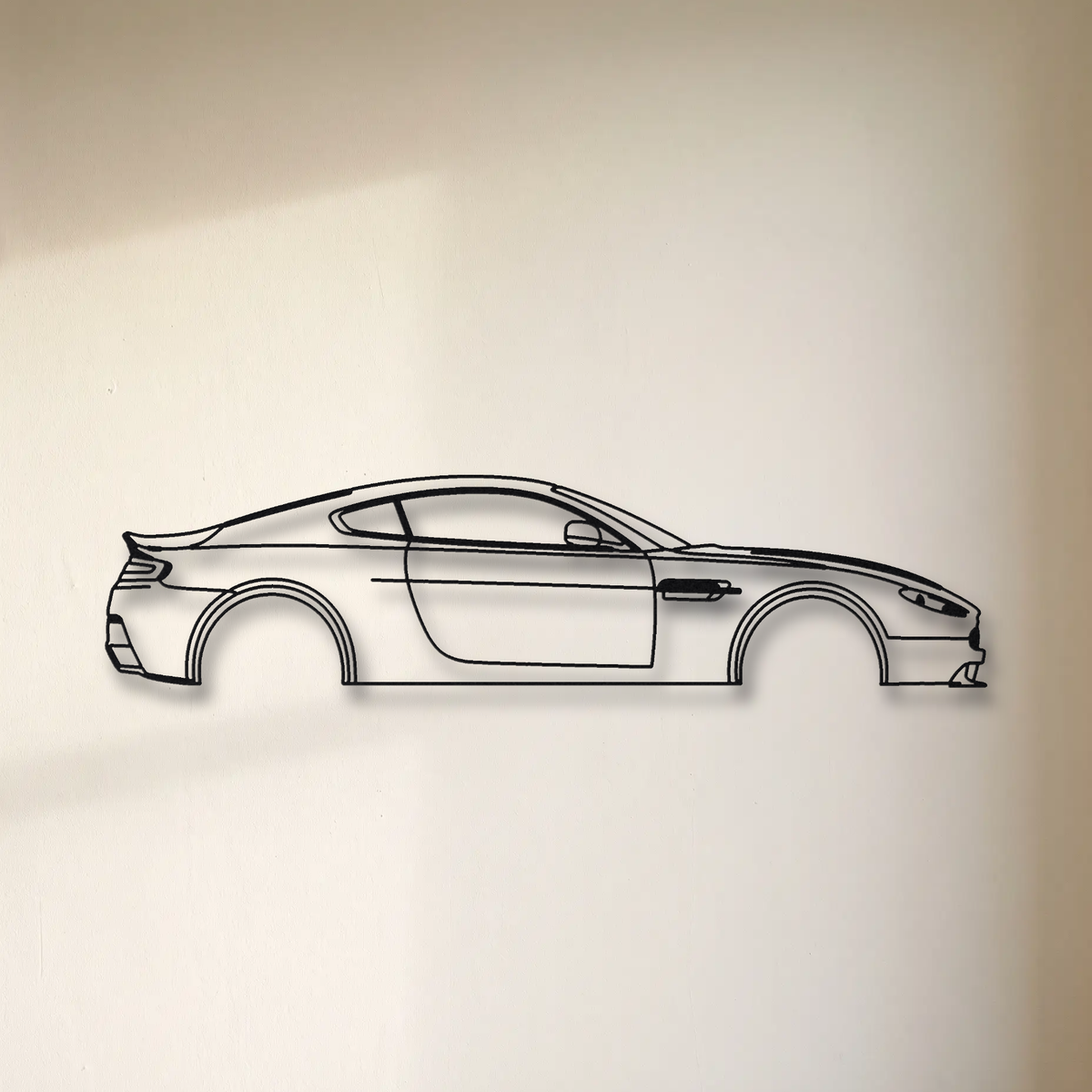 2009-2013 Aston Martin V12 Vantage floating mount drop-shadow detail