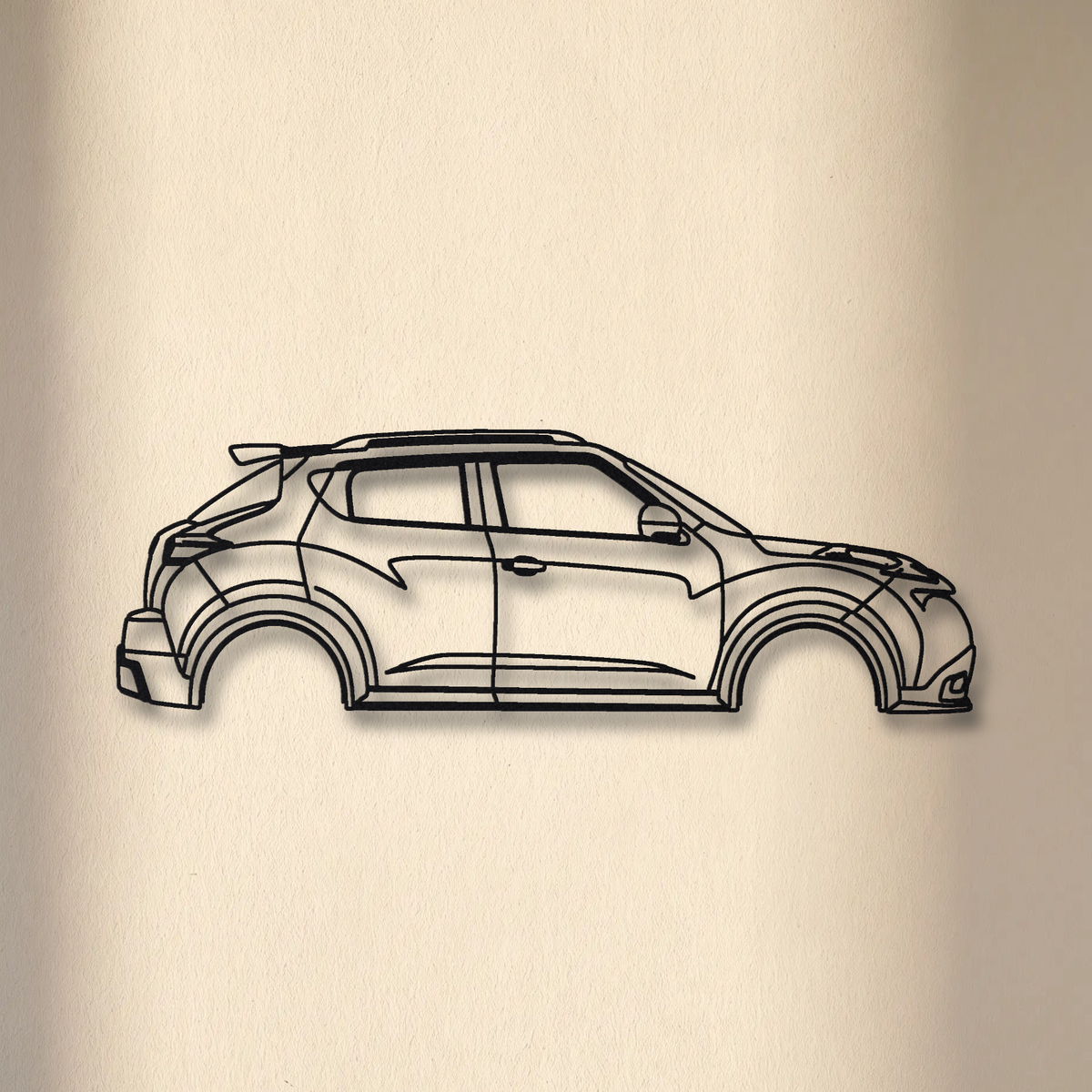 2012-15 Nissan Juke-R floating mount drop-shadow detail