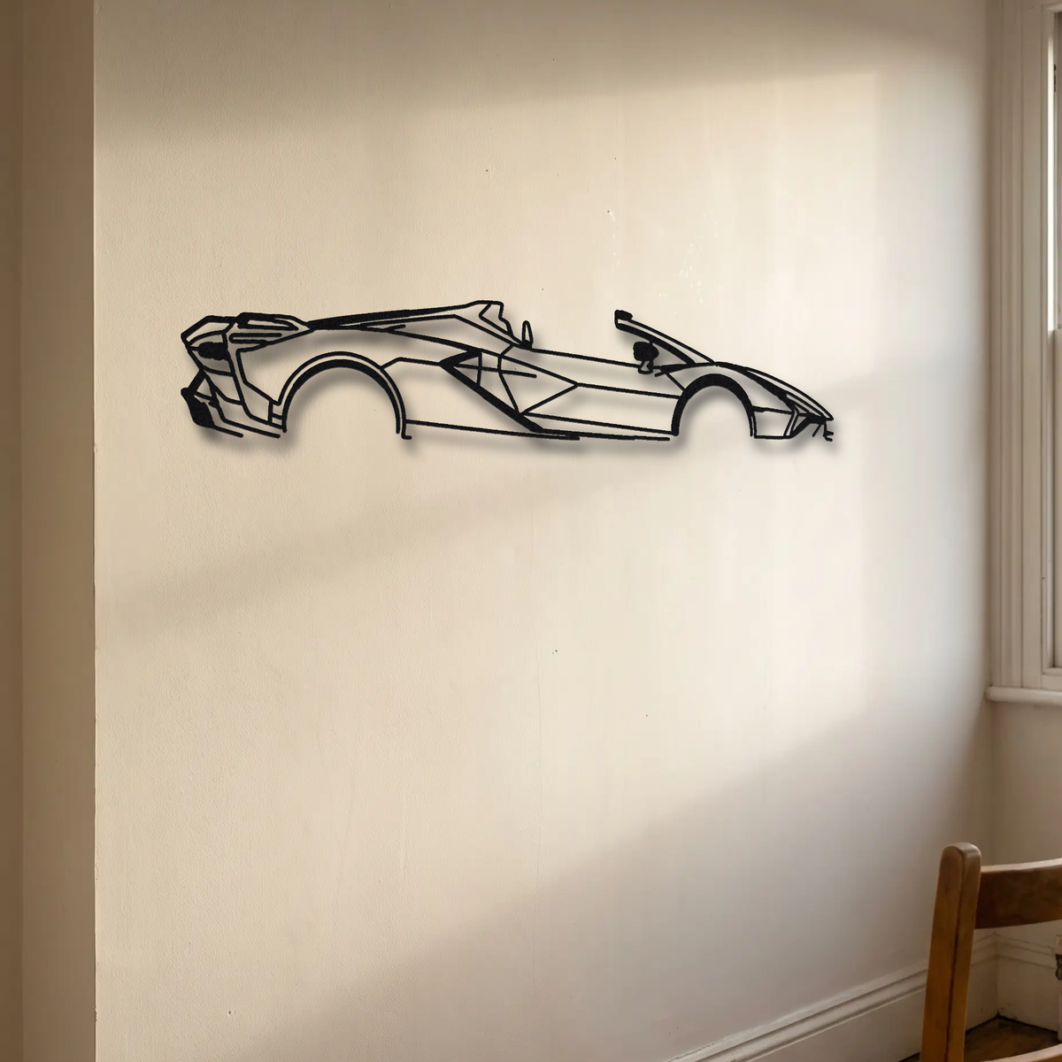 2020 Lamborghini Sian Roadster FKP 37 floating mount drop-shadow detail