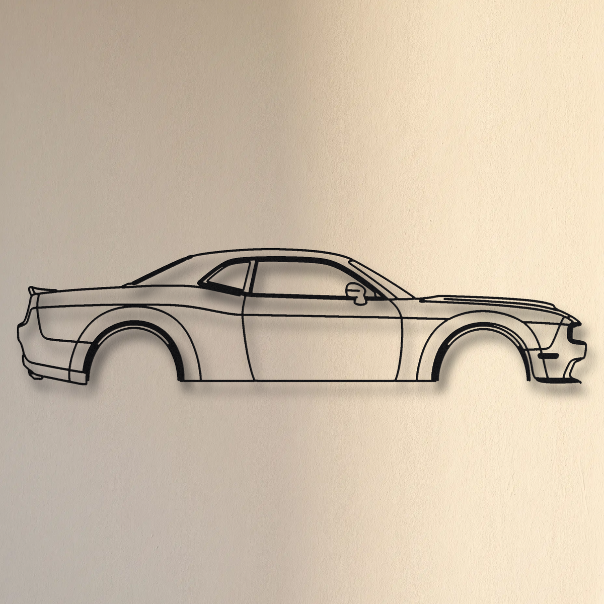 Dodge Challenger SRT Hellcat Redeye Widebody floating mount drop-shadow detail