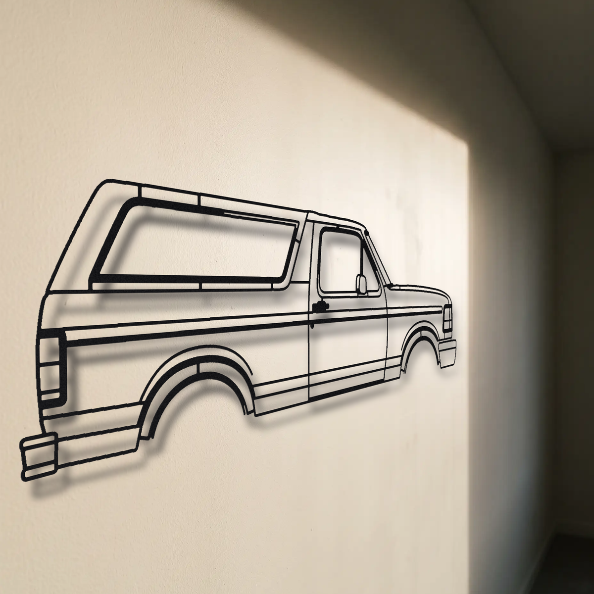 Ford Bronco Gen 5 floating mount drop-shadow detail