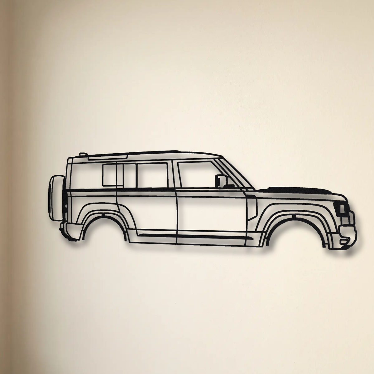 2025- Land Rover Defender OCTA L663 floating mount drop-shadow detail