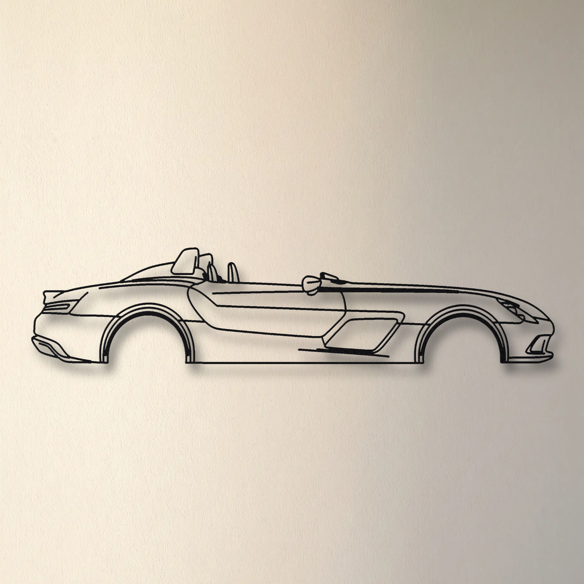Mercedes-Benz SLR Stirling Moss floating mount drop-shadow detail