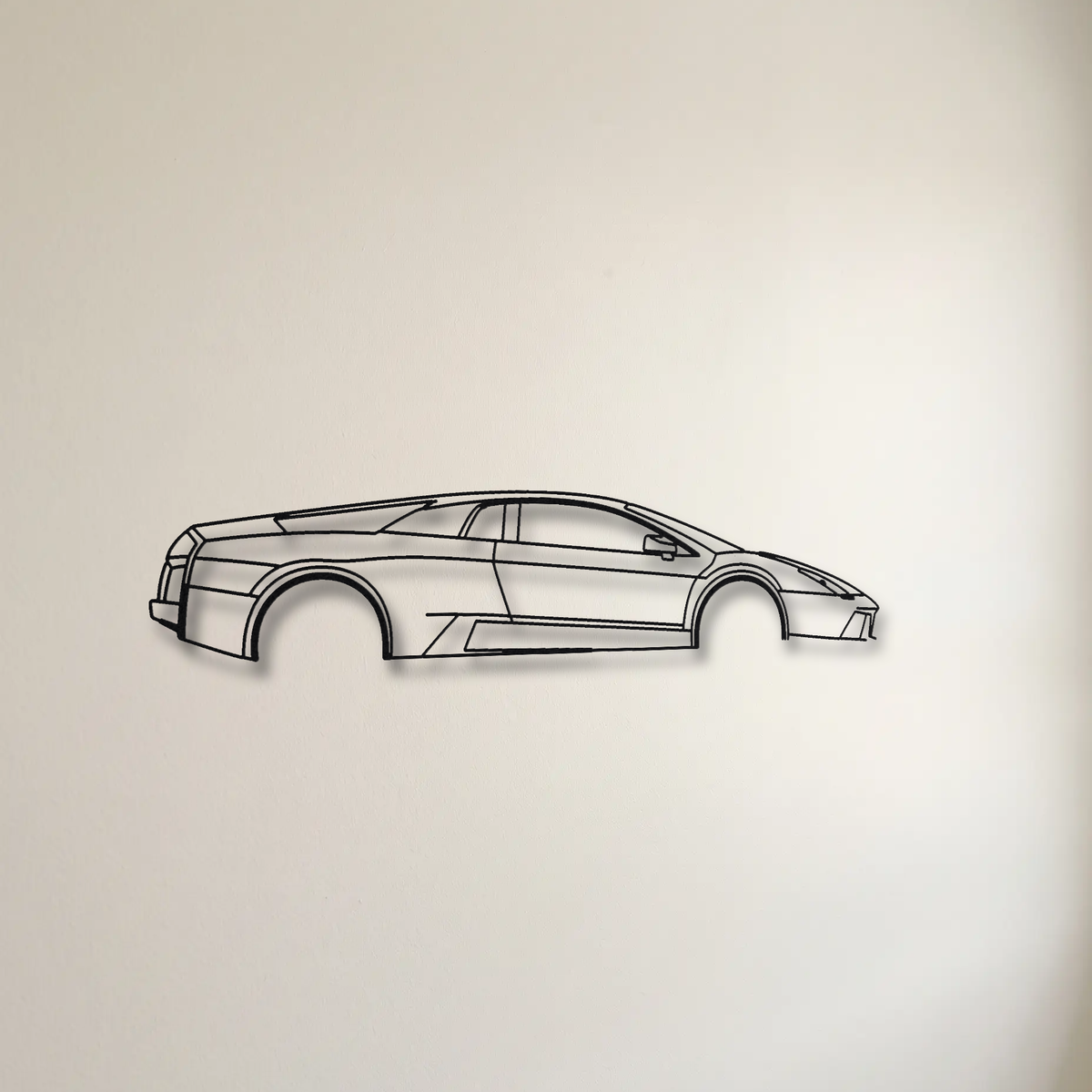 Lamborghini Murciélago floating mount drop-shadow detail