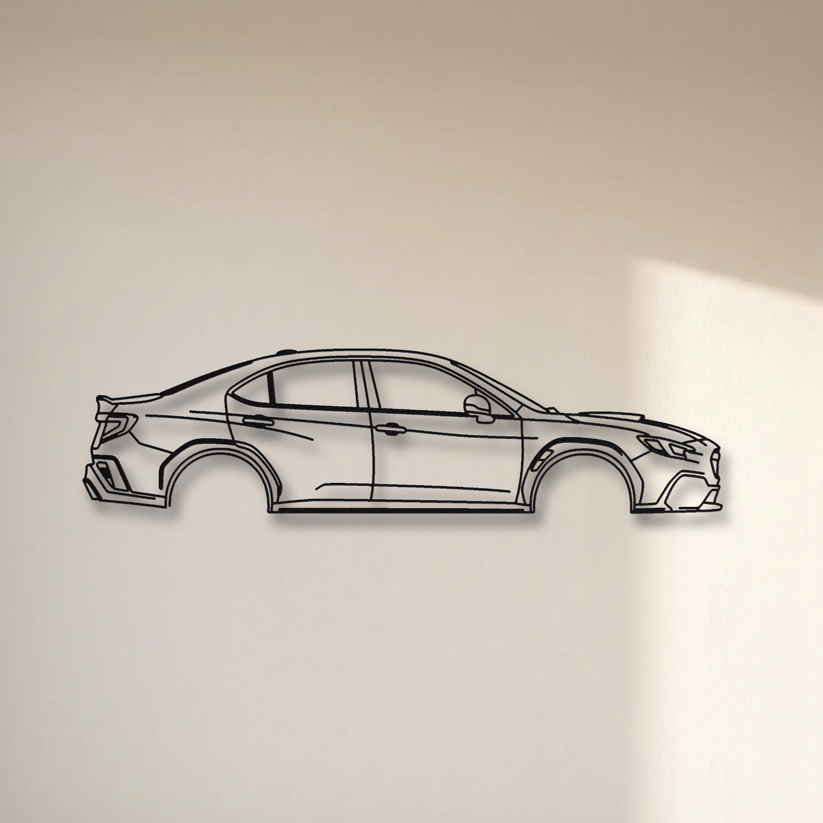Subaru WRX VB floating mount drop-shadow detail