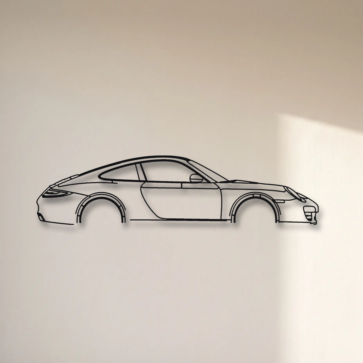 Porsche 911 Carrera 997.2 floating mount drop-shadow detail