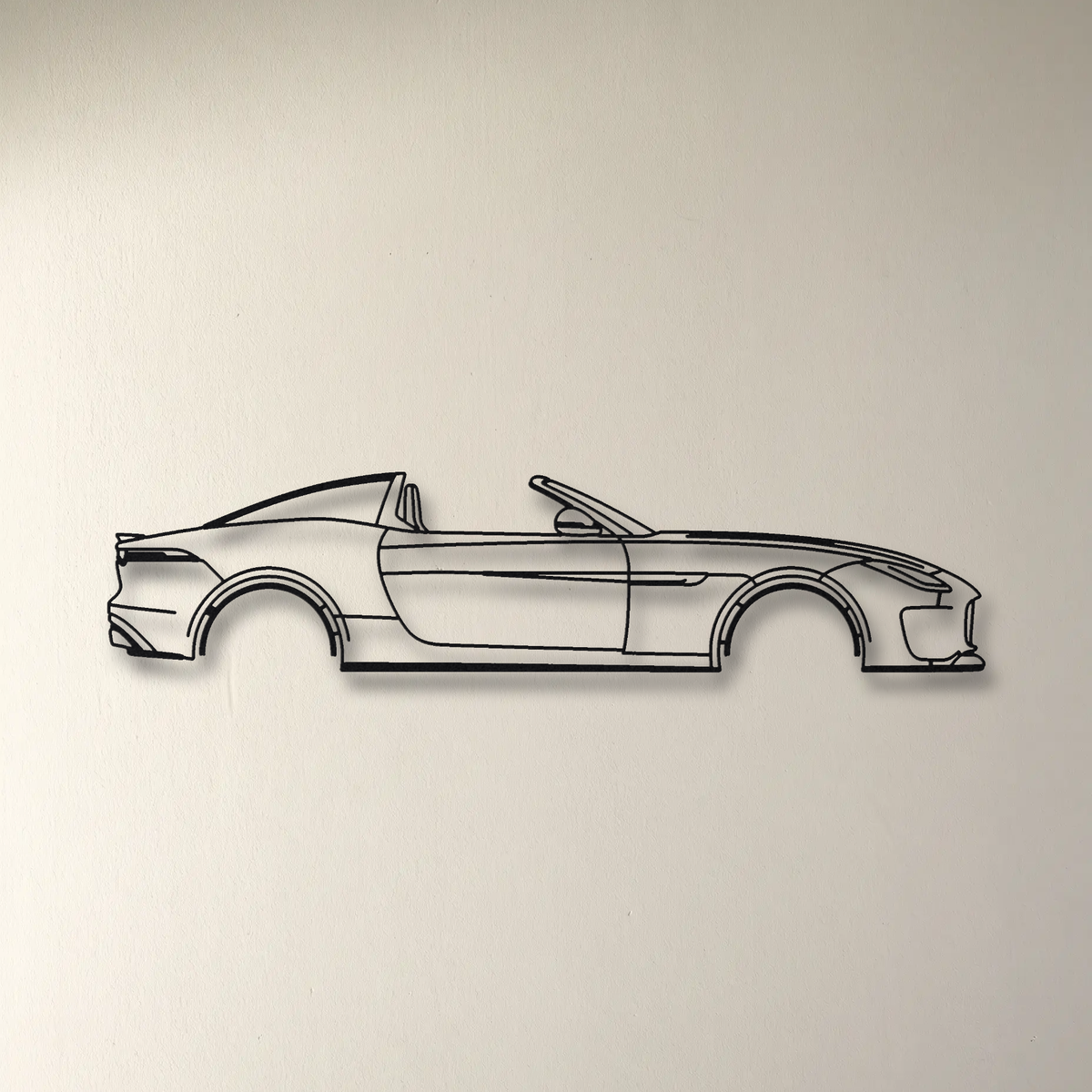 Jaguar F-Type Project 7 floating mount drop-shadow detail