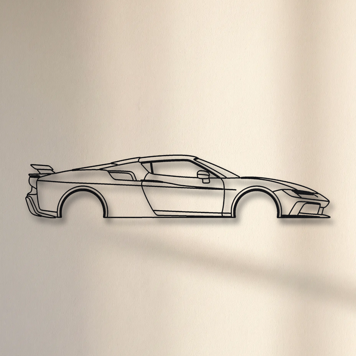 Ferrari SC40 floating mount drop-shadow detail