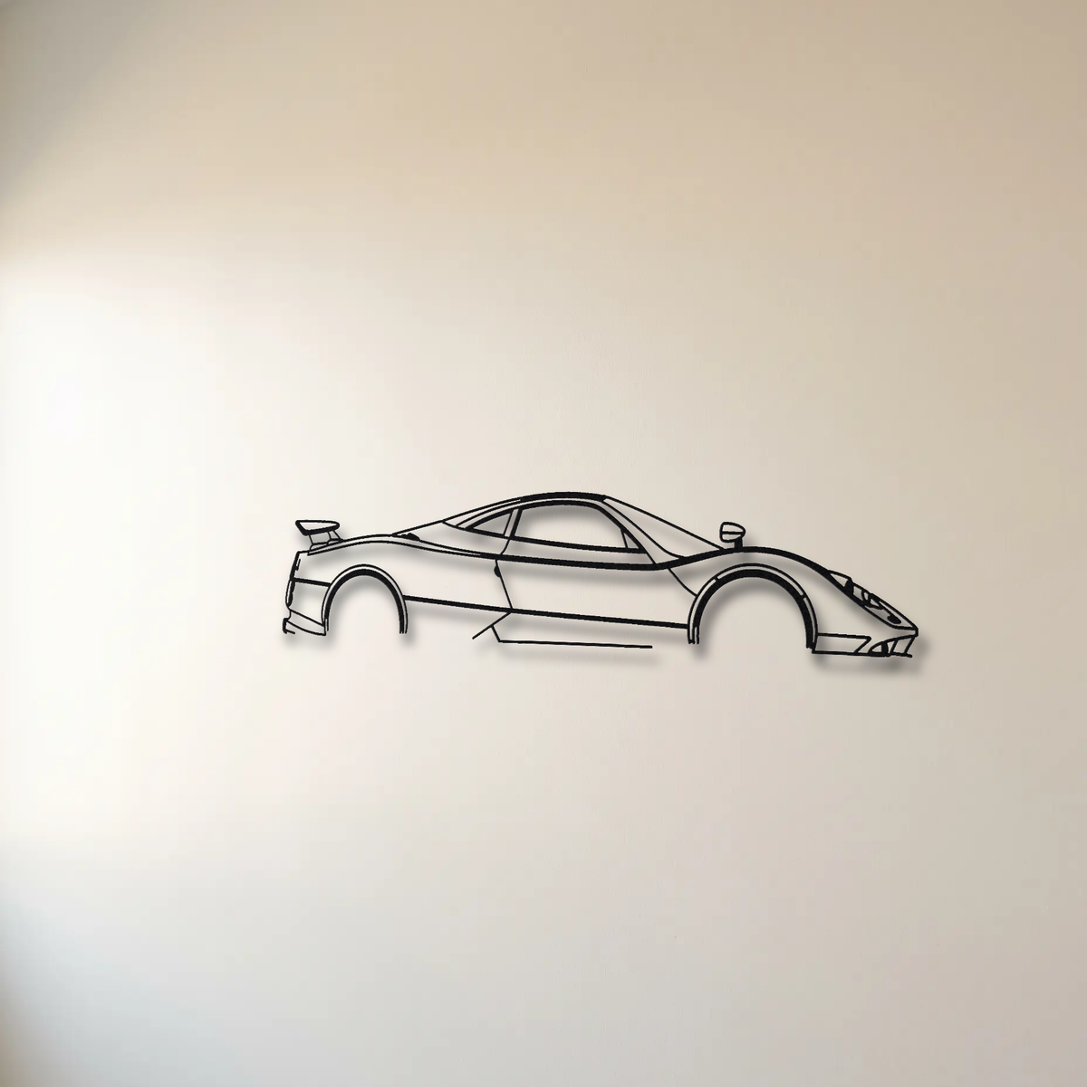 Pagani Zonda F floating mount drop-shadow detail