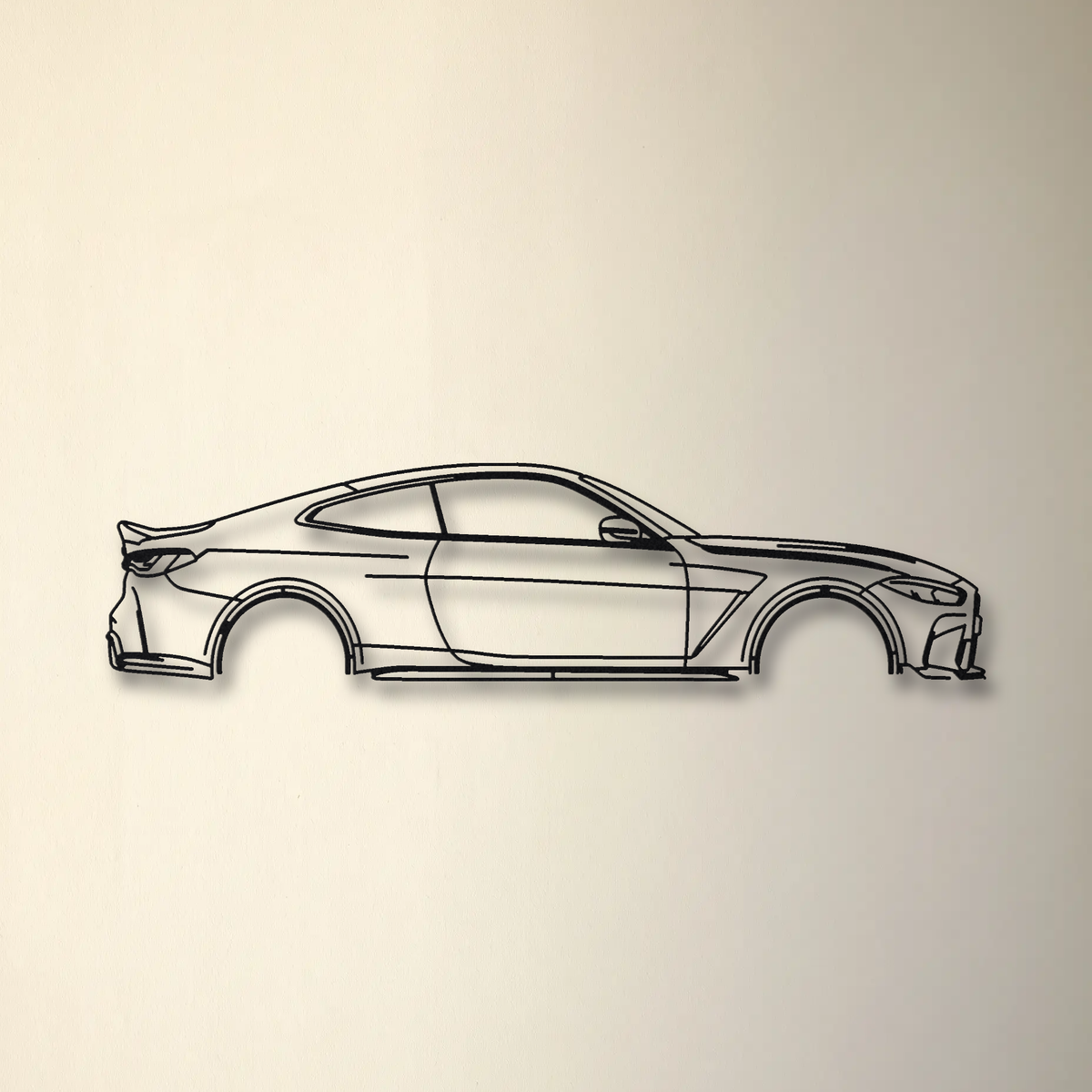 BMW M4 CSL floating mount drop-shadow detail