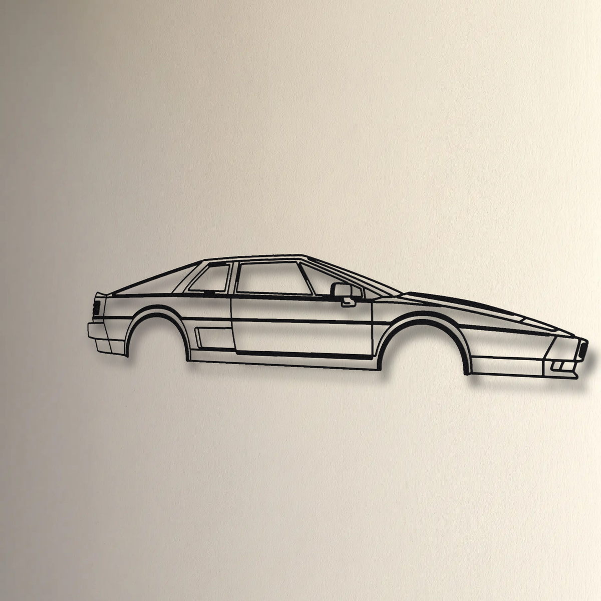 Lotus Esprit S4 floating mount drop-shadow detail