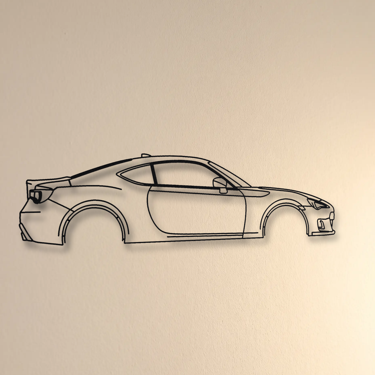 Subaru BRZ ZC6 floating mount drop-shadow detail