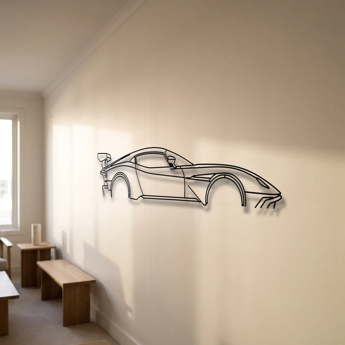 Aston Martin Vulcan floating mount drop-shadow detail