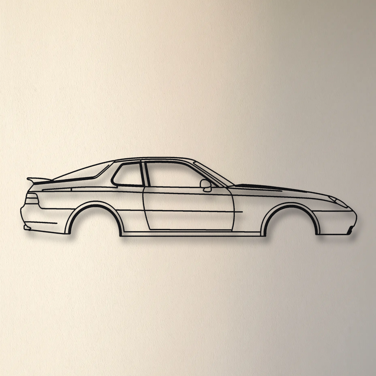 Porsche 968 Club Sport floating mount drop-shadow detail