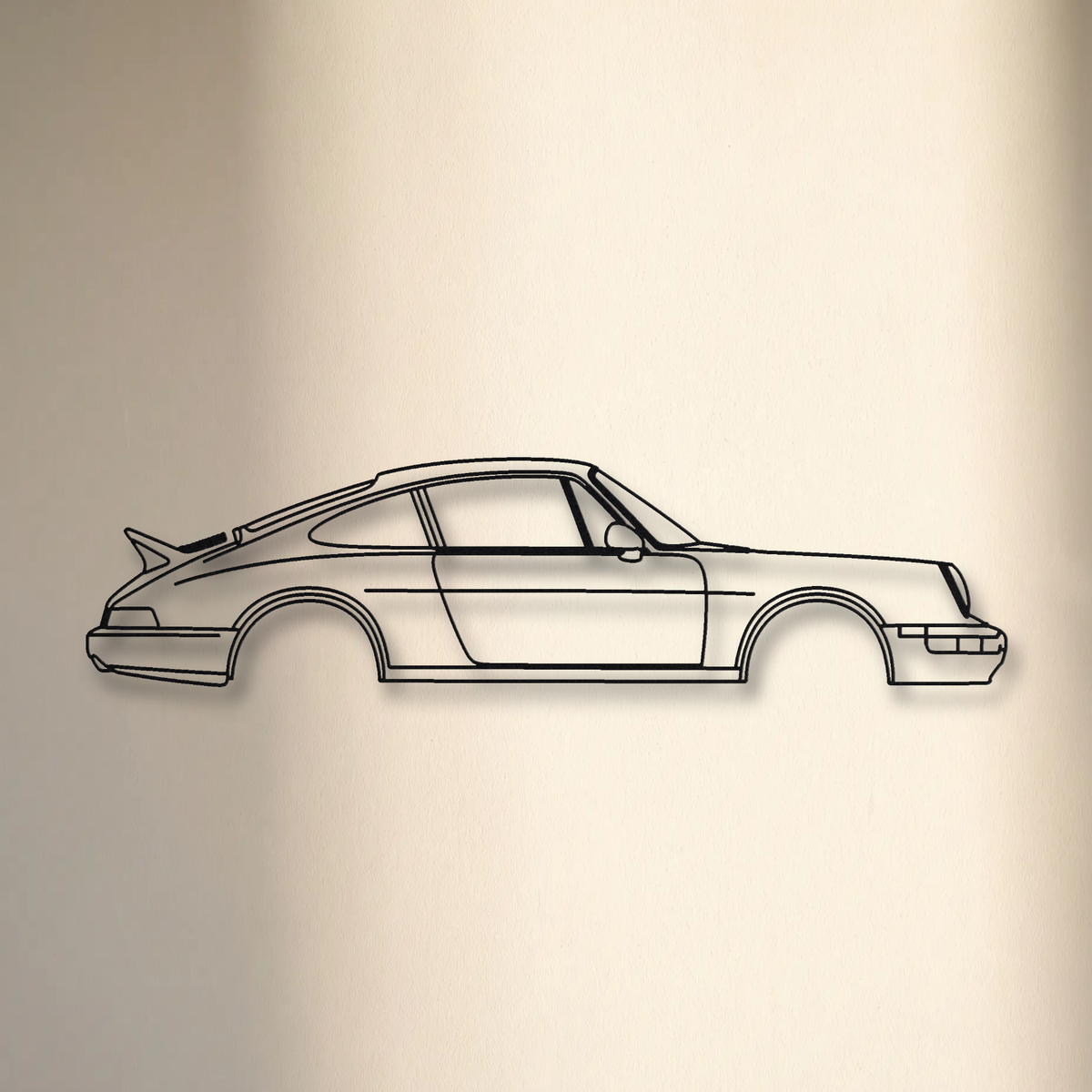 Porsche 911 Carrera RS / RS America 964 floating mount drop-shadow detail
