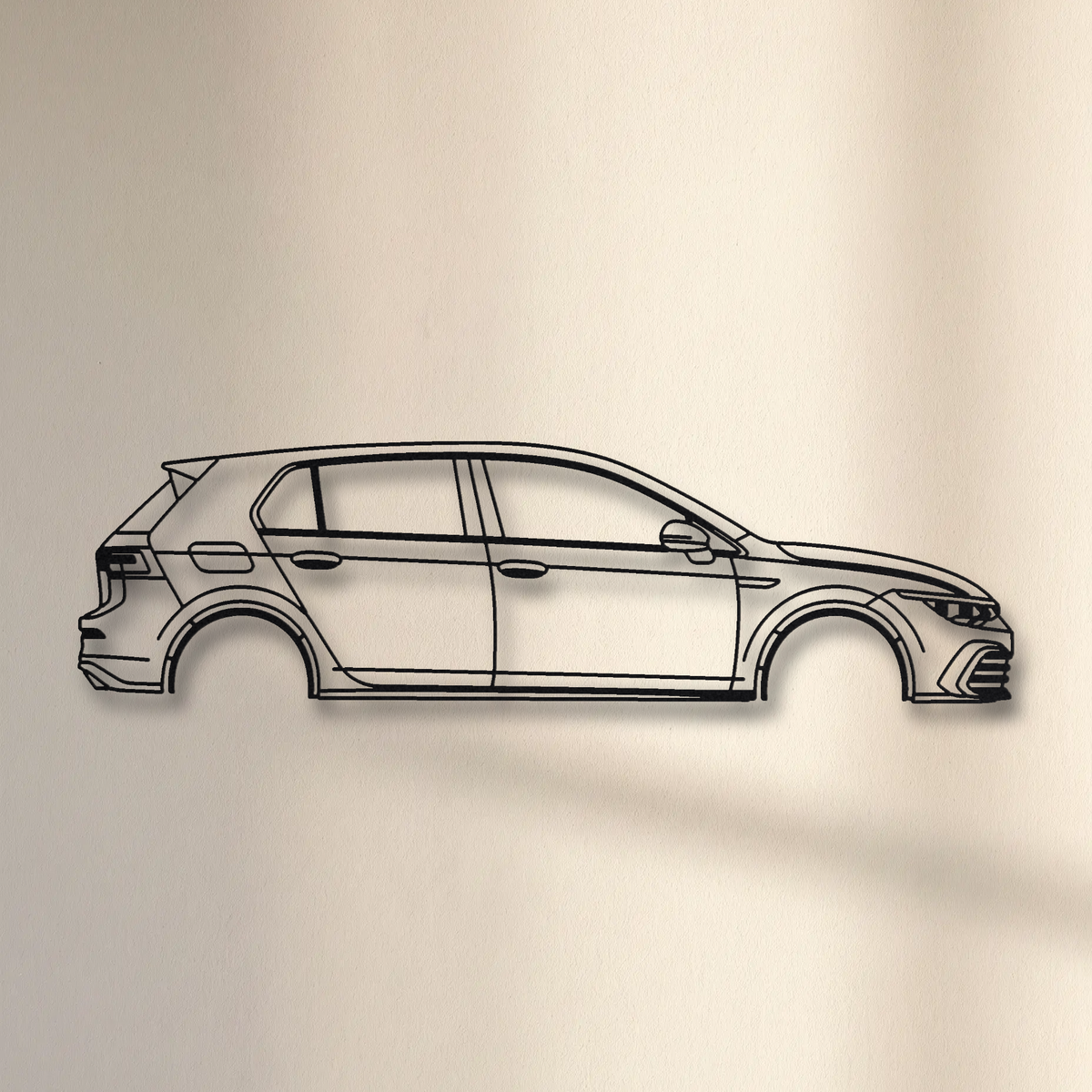 Volkswagen Golf GTI MK8 floating mount drop-shadow detail