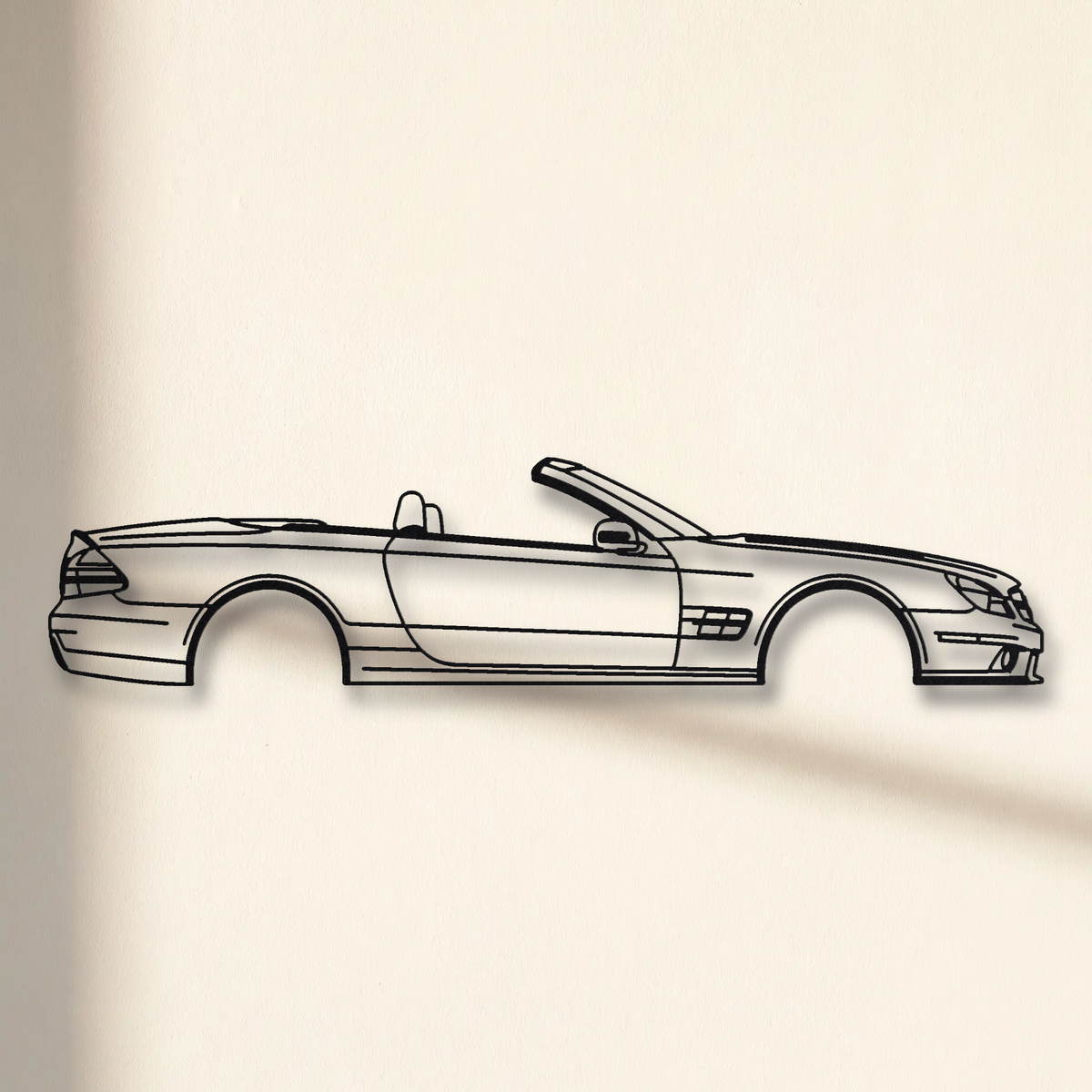 Mercedes-Benz SL65 AMG R230 floating mount drop-shadow detail