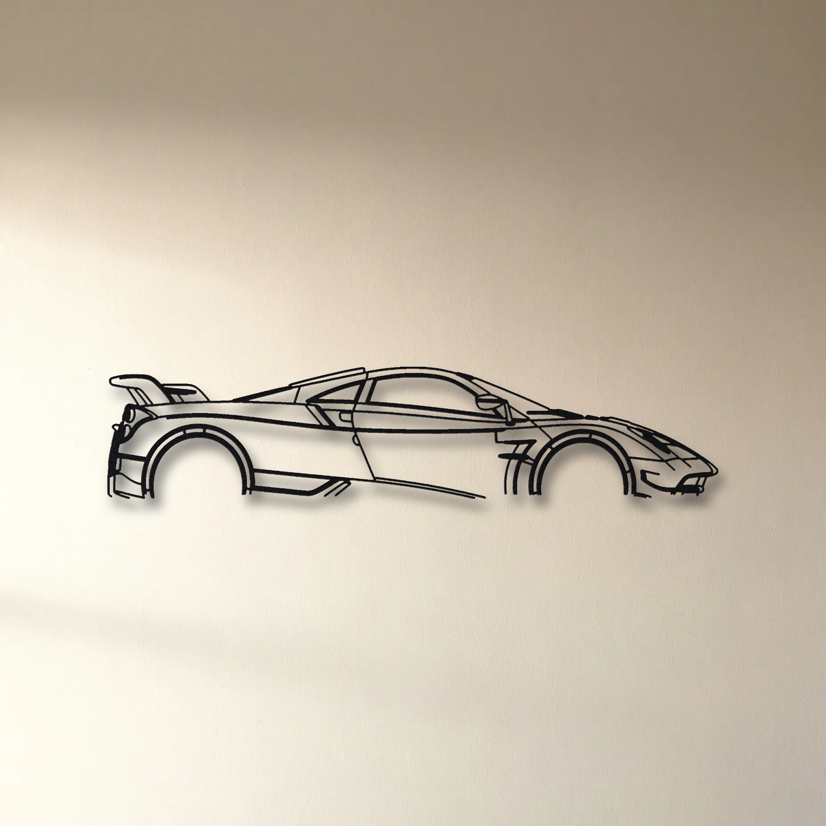 Pagani Huayra BC floating mount drop-shadow detail