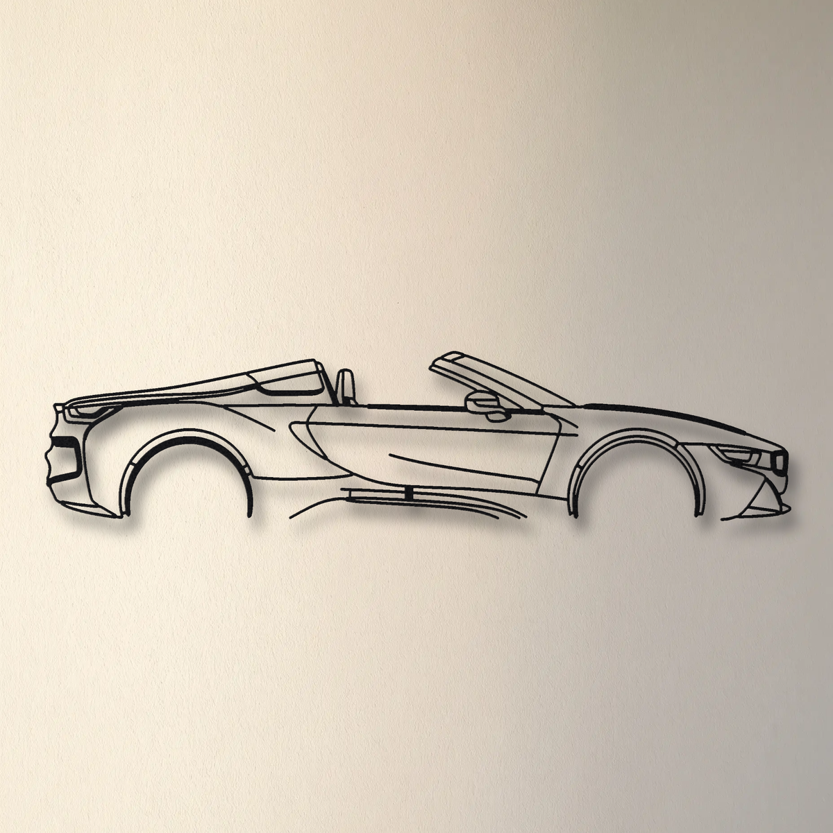 BMW i8 Roadster floating mount drop-shadow detail