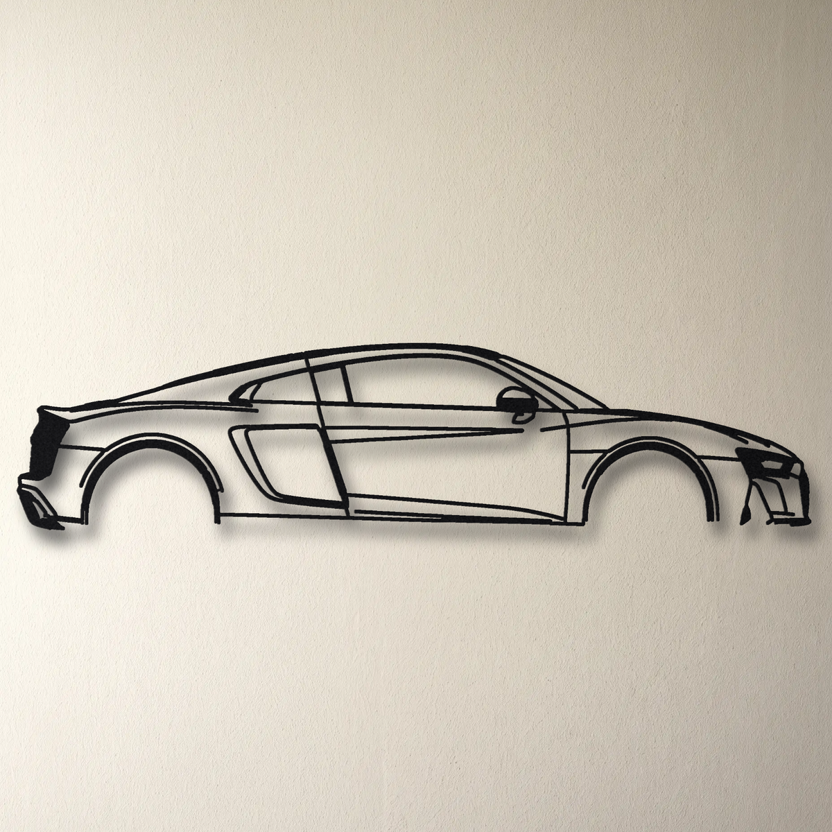 2023 Audi R8 GT RWD Gen 2 Type 4S floating mount drop-shadow detail