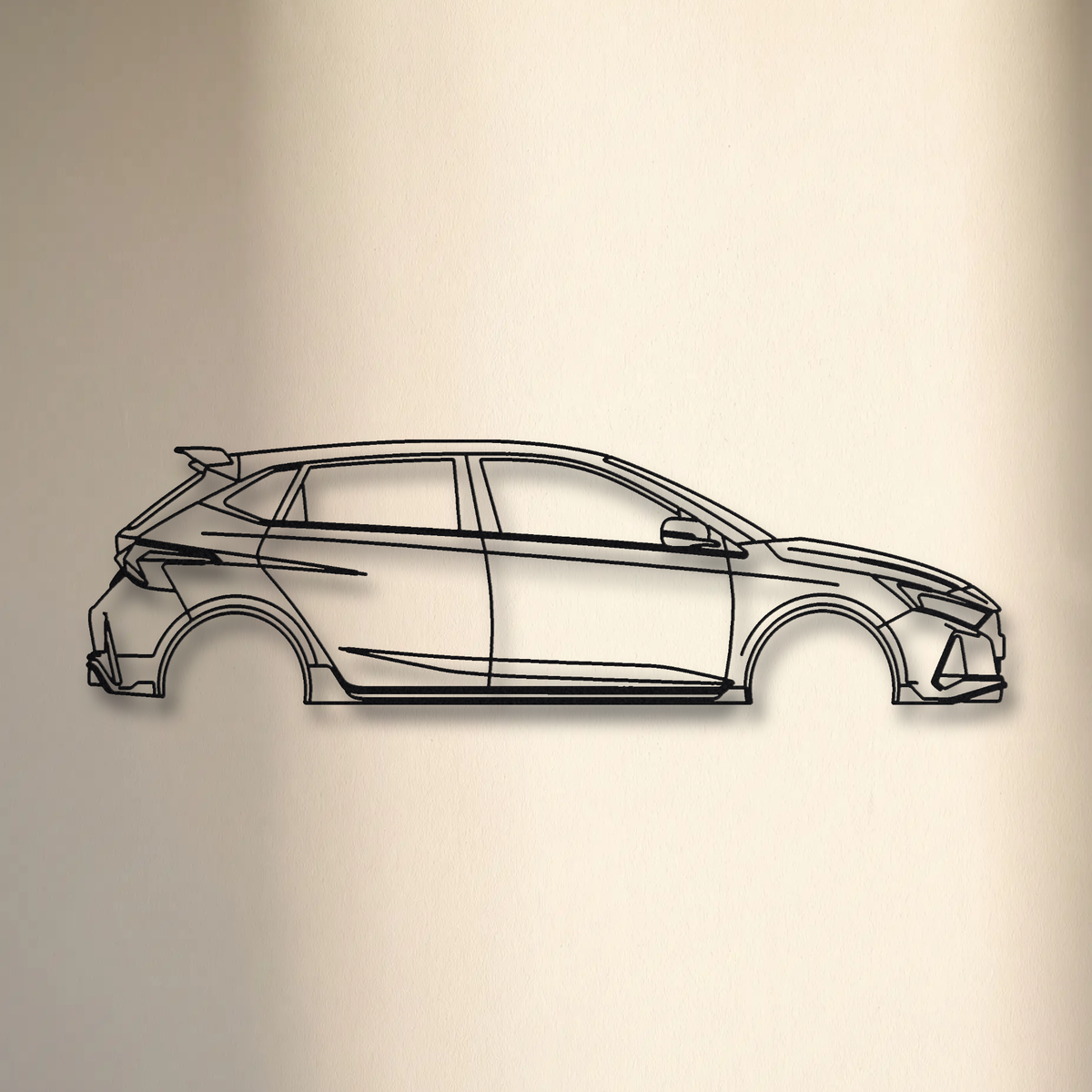 Hyundai i20 N floating mount drop-shadow detail
