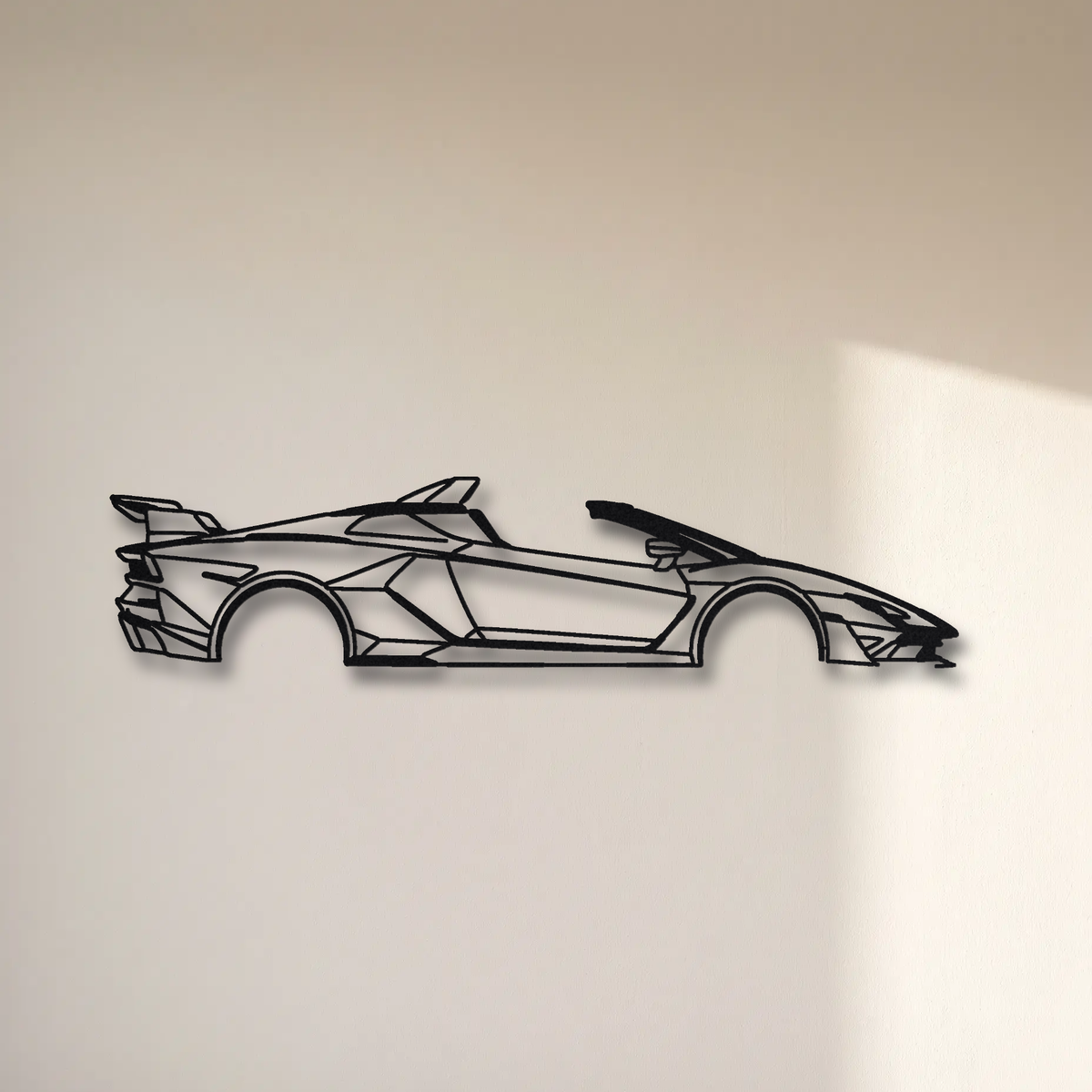 2020 Lamborghini SC20 One-off floating mount drop-shadow detail