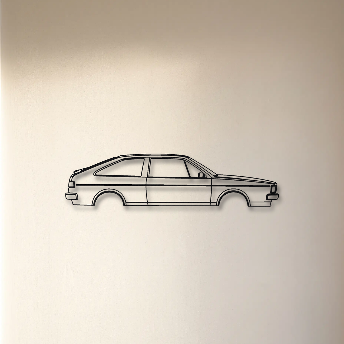 Volkswagen Scirocco MK2 floating mount drop-shadow detail
