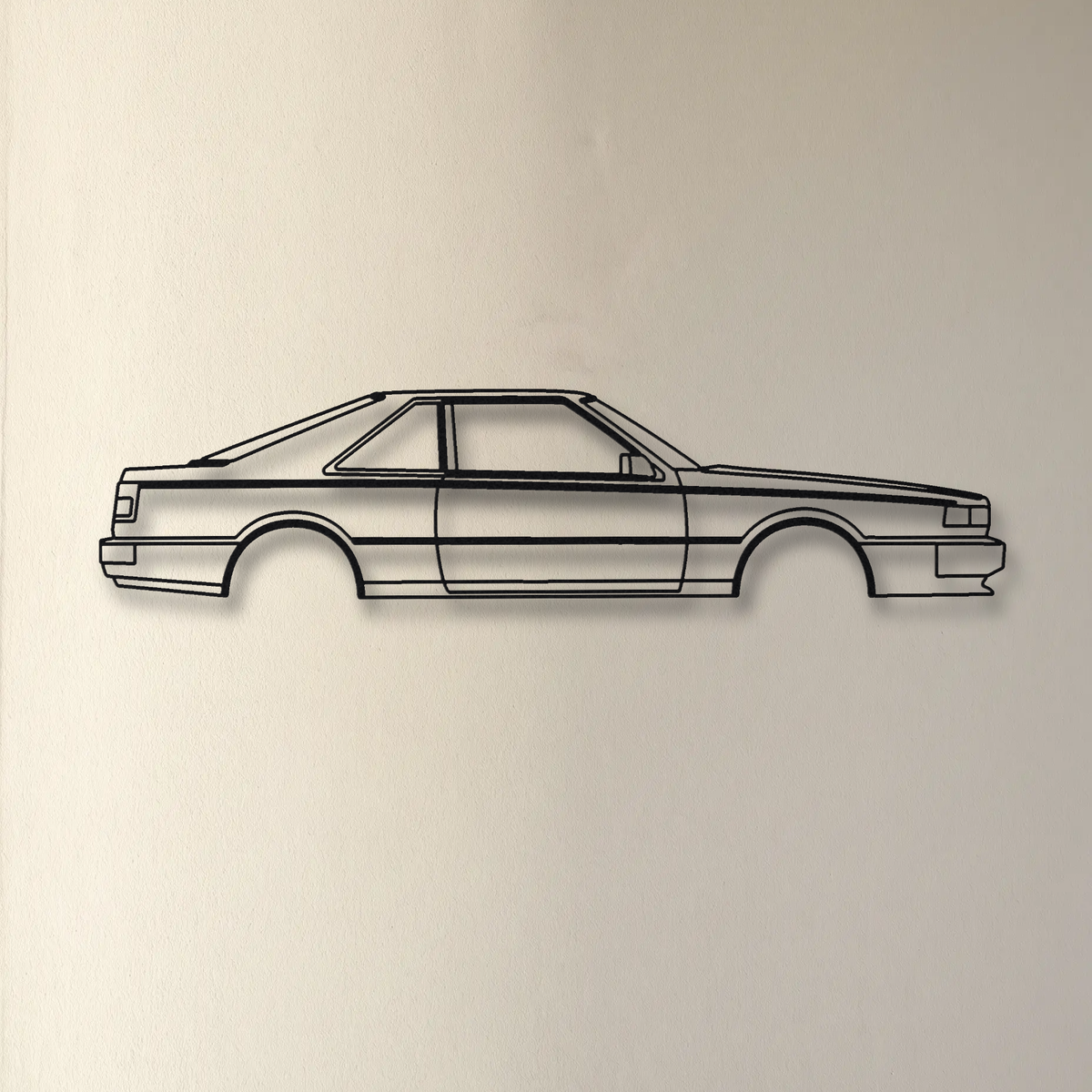 Nissan Silvia / 200SX S12 floating mount drop-shadow detail