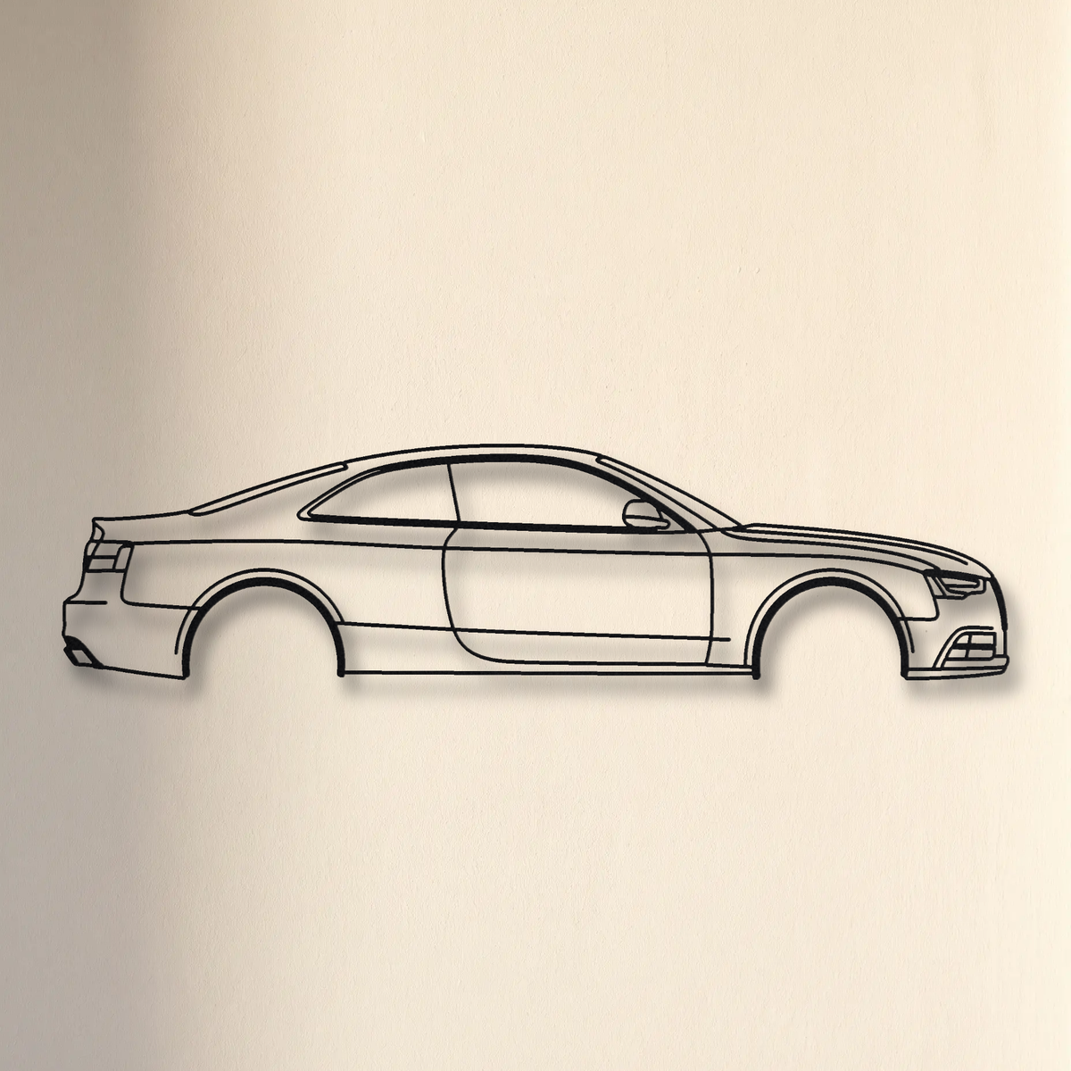 Audi RS5 Coupe B8 floating mount drop-shadow detail