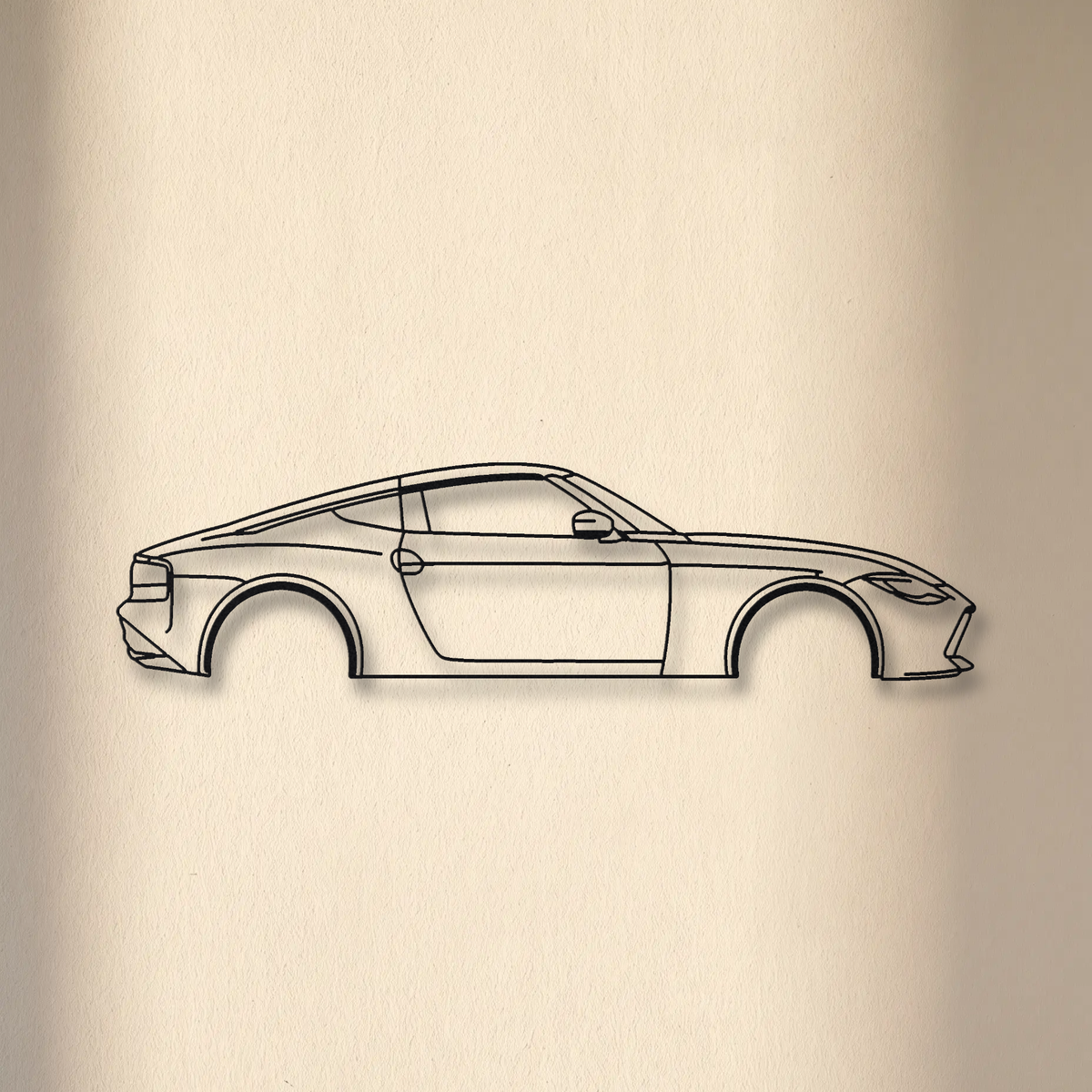 Nissan Z RZ34 floating mount drop-shadow detail