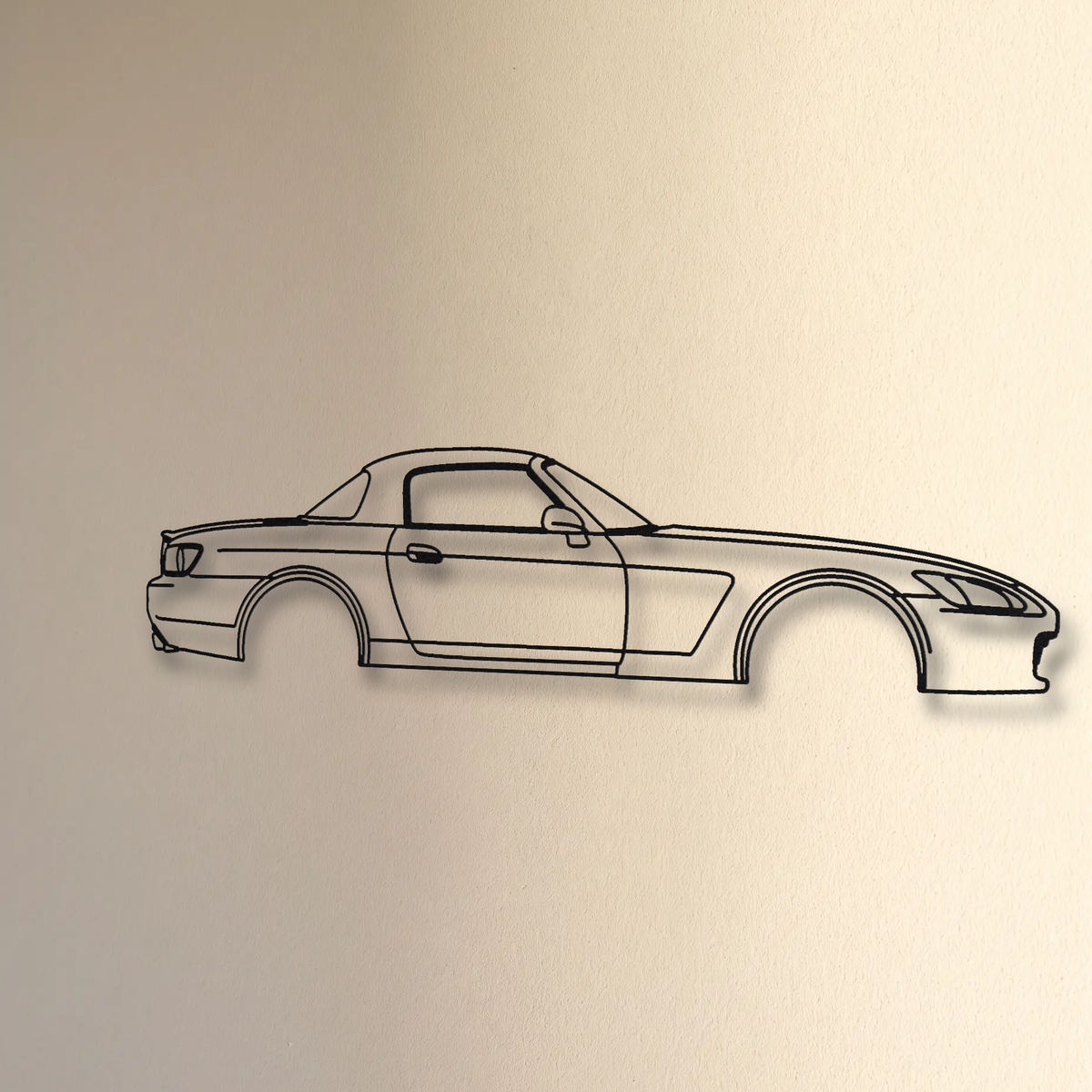 Honda S2000 AP1 floating mount drop-shadow detail