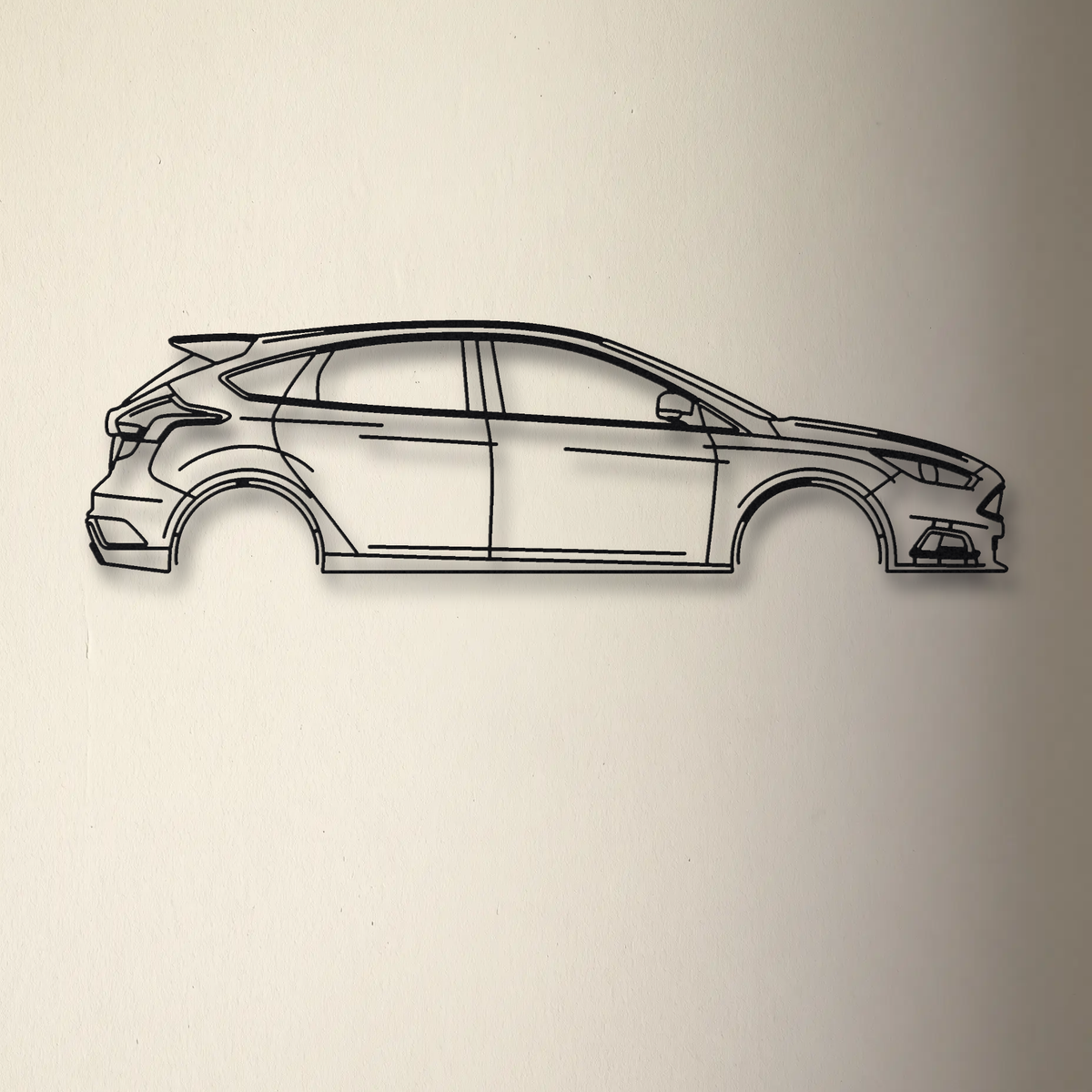 Ford Focus ST MK3 floating mount drop-shadow detail