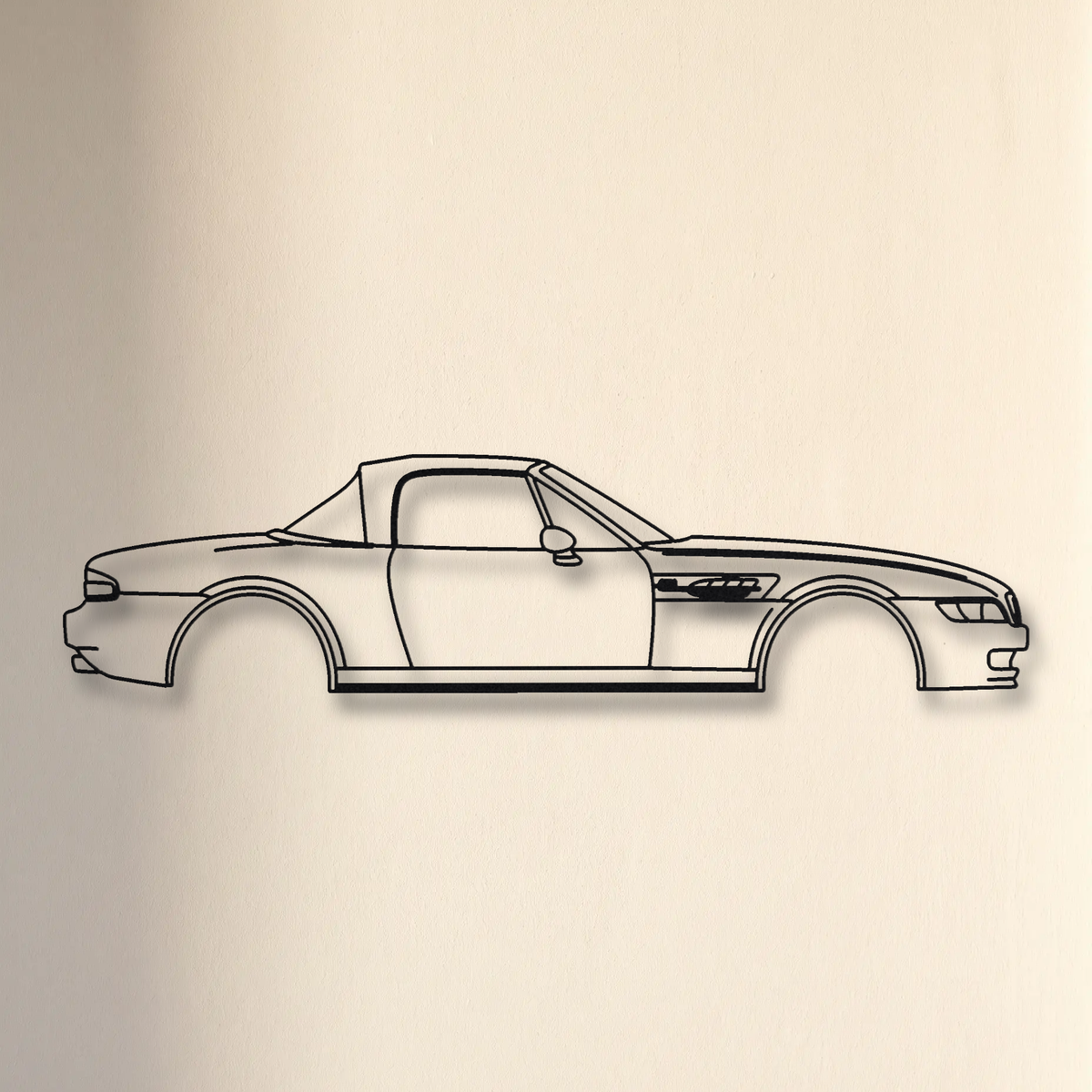BMW Z3 M Roadster floating mount drop-shadow detail