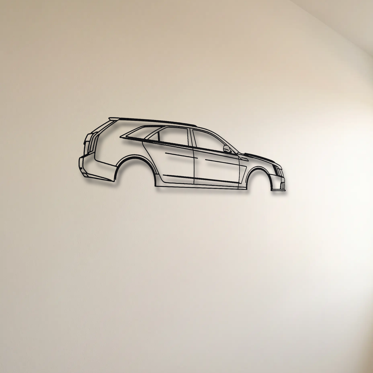 Cadillac CTS-V Sport Wagon Gen 2 floating mount drop-shadow detail