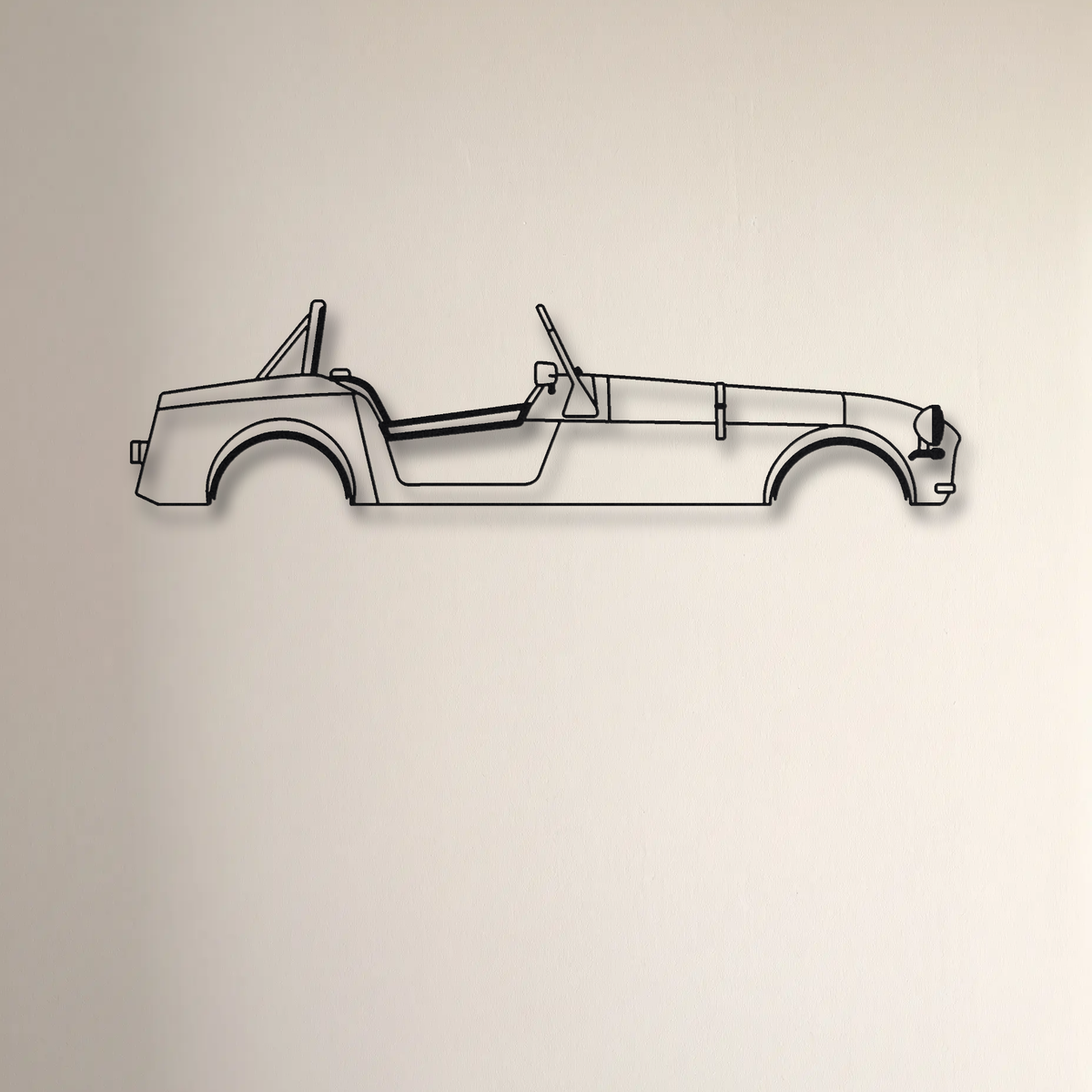 Caterham Seven 170 floating mount drop-shadow detail