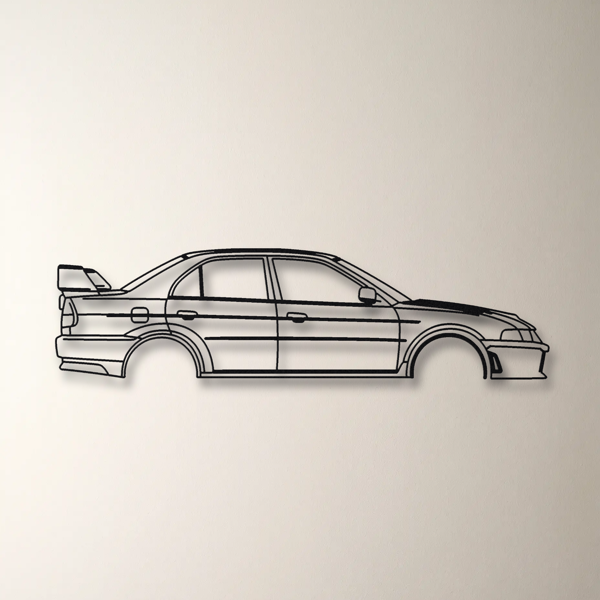 Mitsubishi Lancer Evolution VI CP9A Tommi Makinen Edition floating mount drop-shadow detail