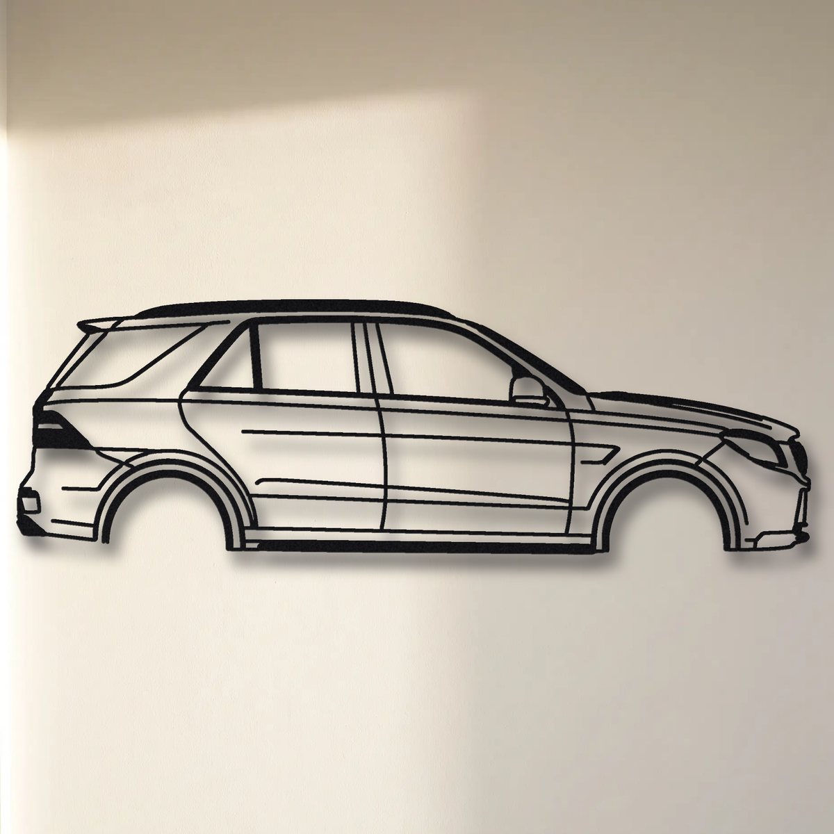 2012-15 Mercedes-AMG ML 63 AMG W166 floating mount drop-shadow detail