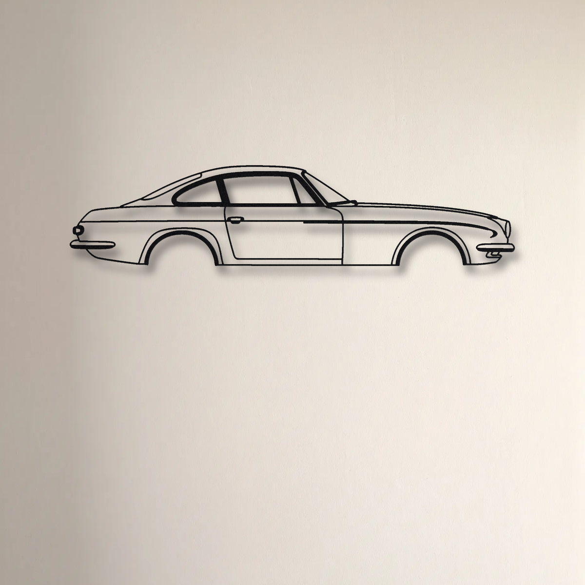 Lamborghini 400 GT 2+2 floating mount drop-shadow detail
