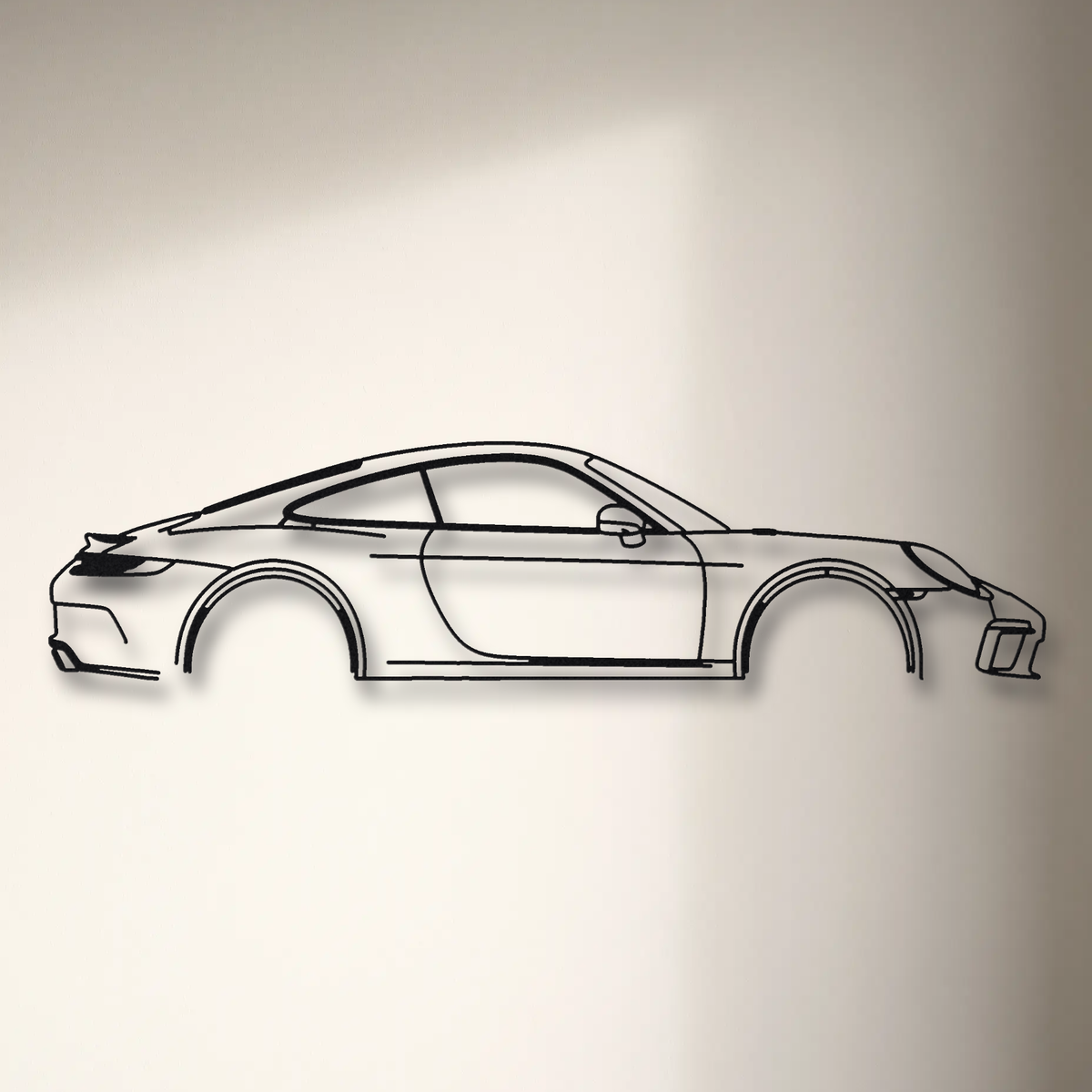Porsche 911 GT3 Touring 991.2 floating mount drop-shadow detail