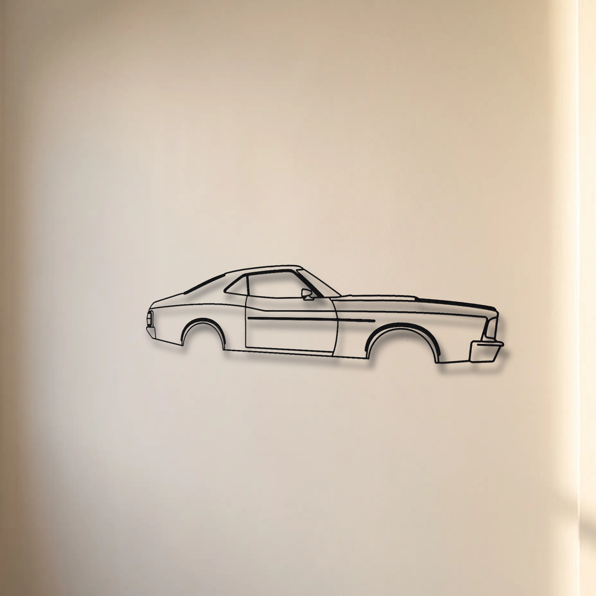 Ford Gran Torino floating mount drop-shadow detail