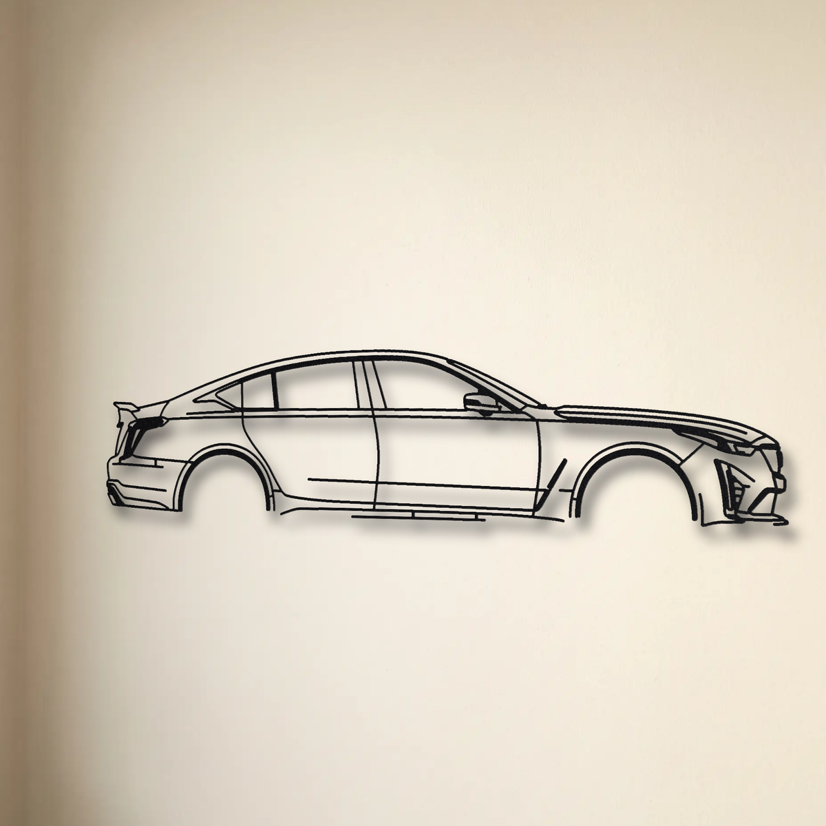 Cadillac CT5-V Blackwing floating mount drop-shadow detail