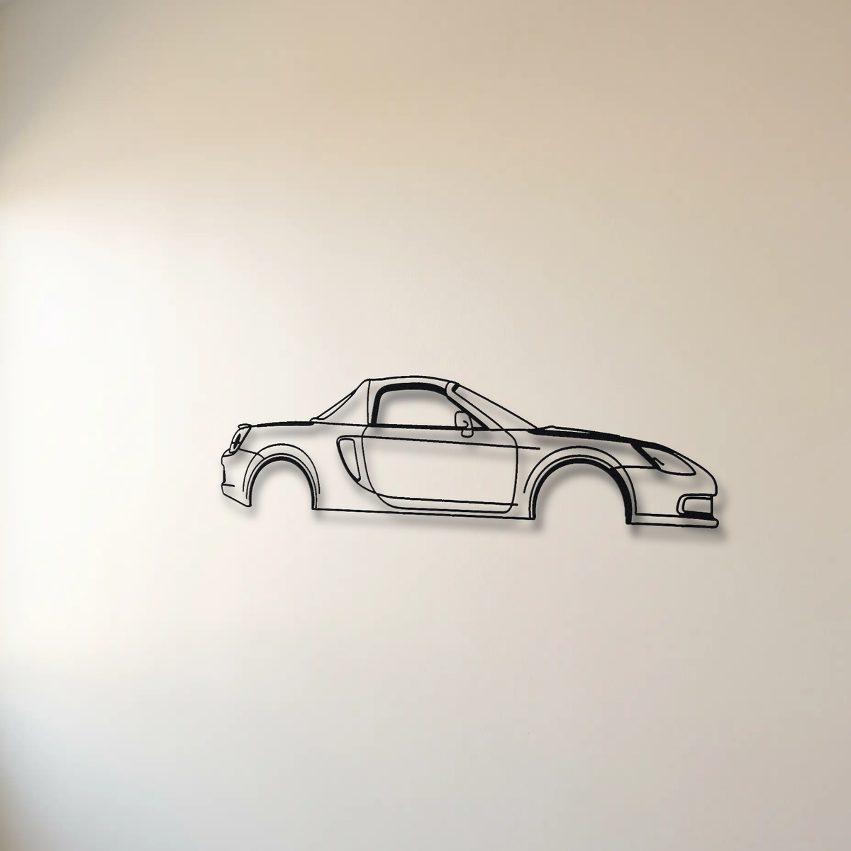 Toyota MR2 Spyder W30 floating mount drop-shadow detail
