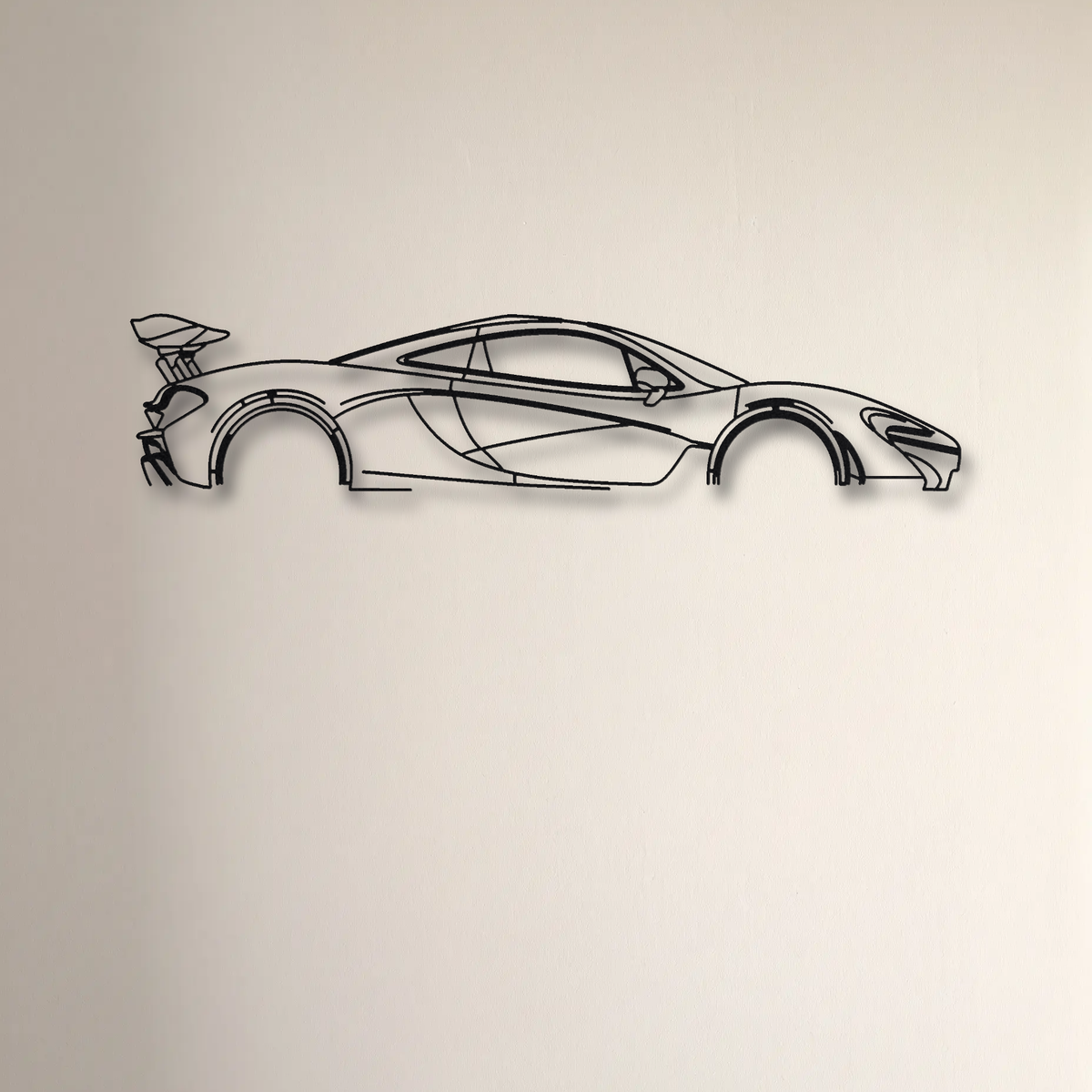 McLaren P1 floating mount drop-shadow detail