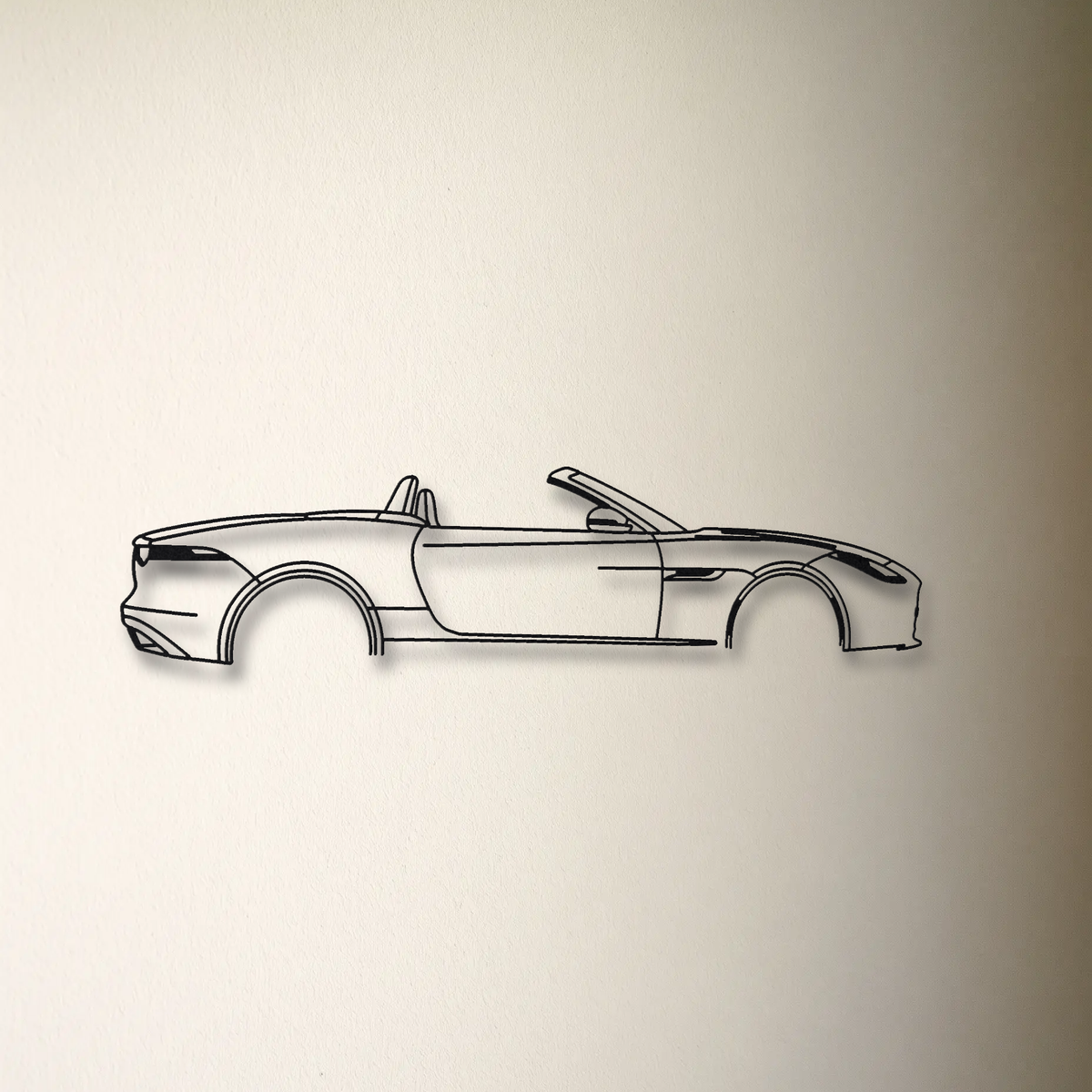 Jaguar F-Type Convertible Pre-Facelift floating mount drop-shadow detail